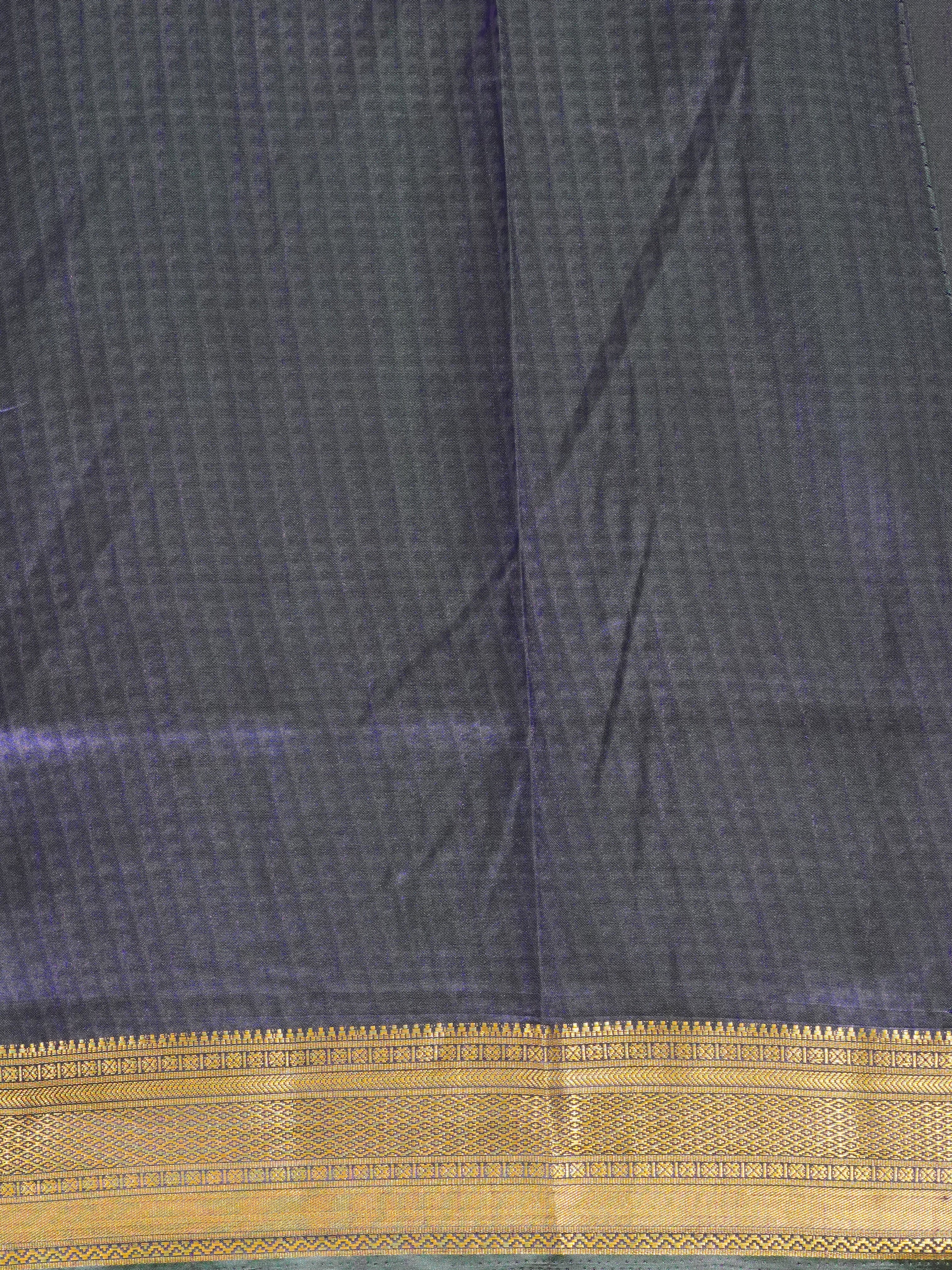 Blue & Purple - Semi Patola Saree - Shop on ShrusEternity.com