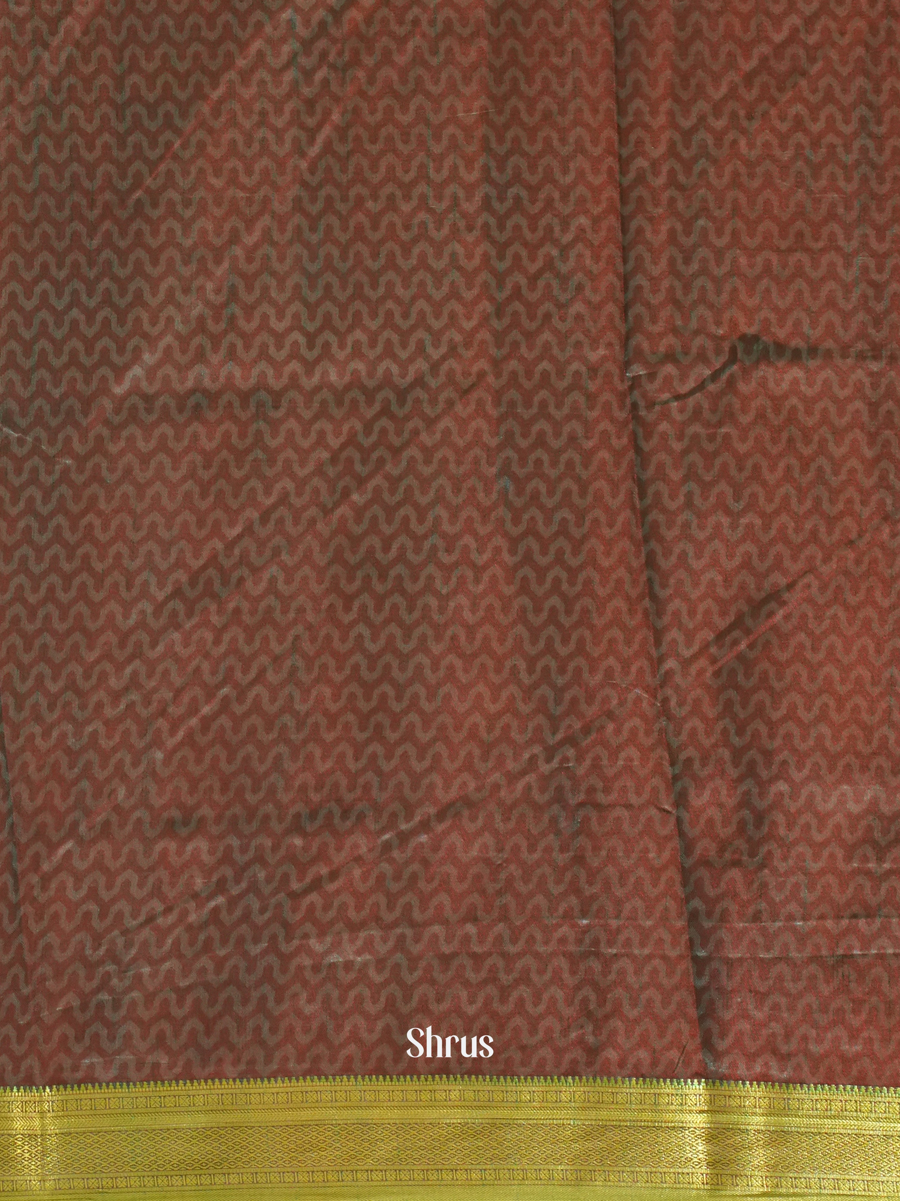 Red & Green - Semi Patola Saree - Shop on ShrusEternity.com