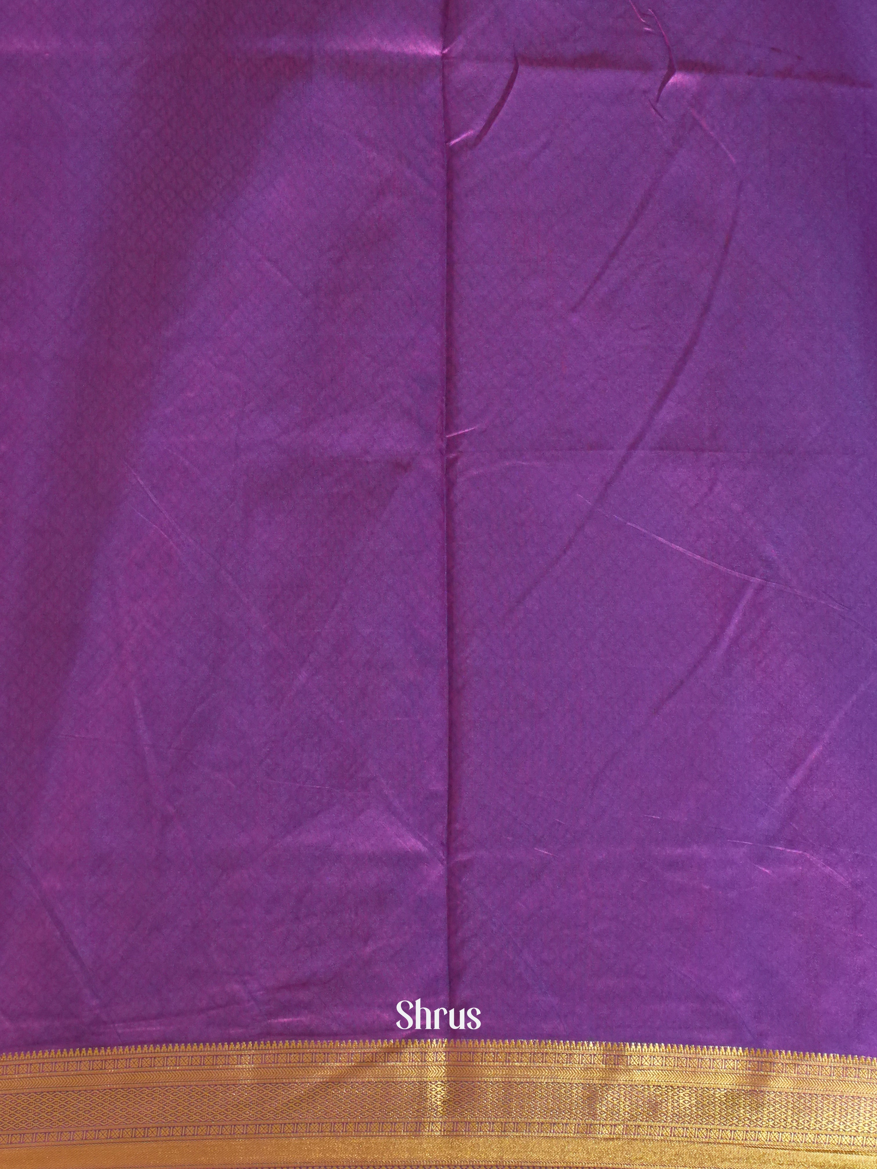 Blue & Purple - Semi Patola Saree - Shop on ShrusEternity.com