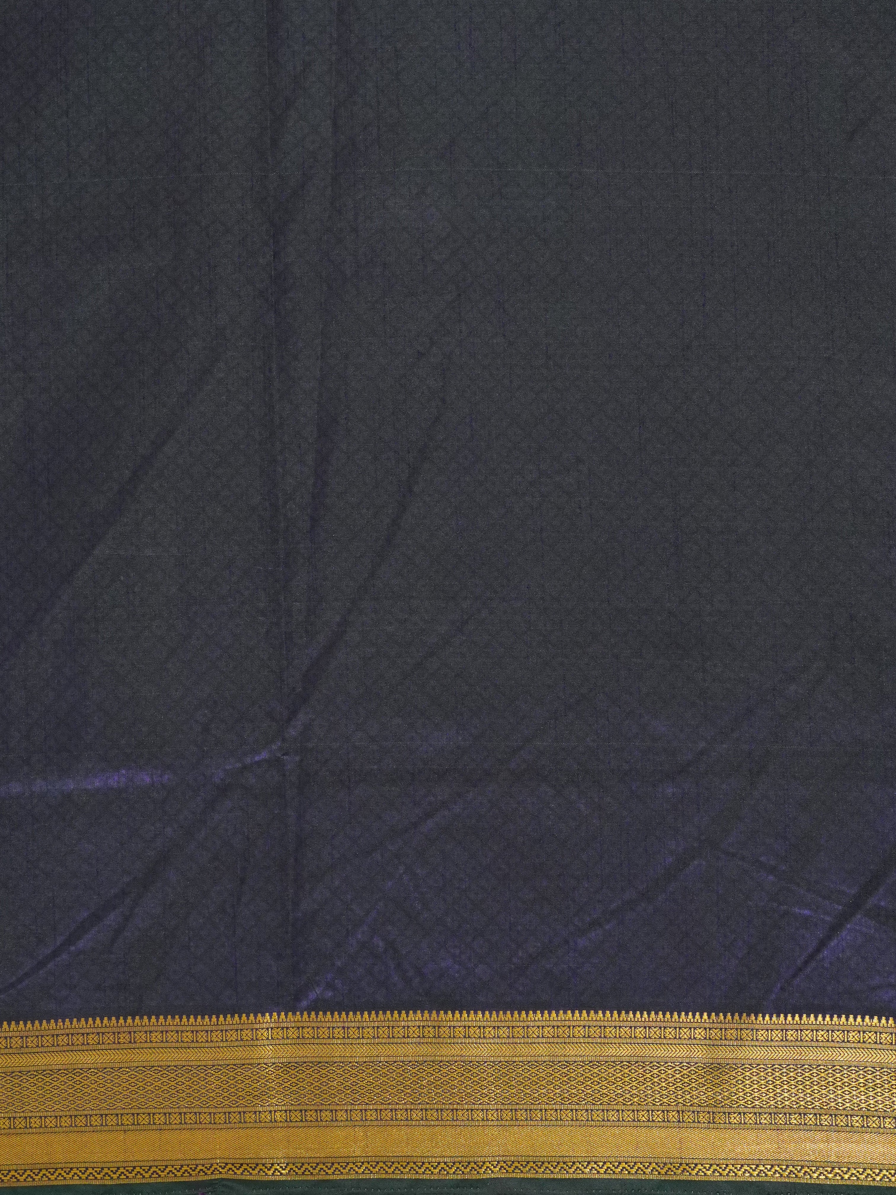 Blue & Purple - Semi Patola Saree - Shop on ShrusEternity.com