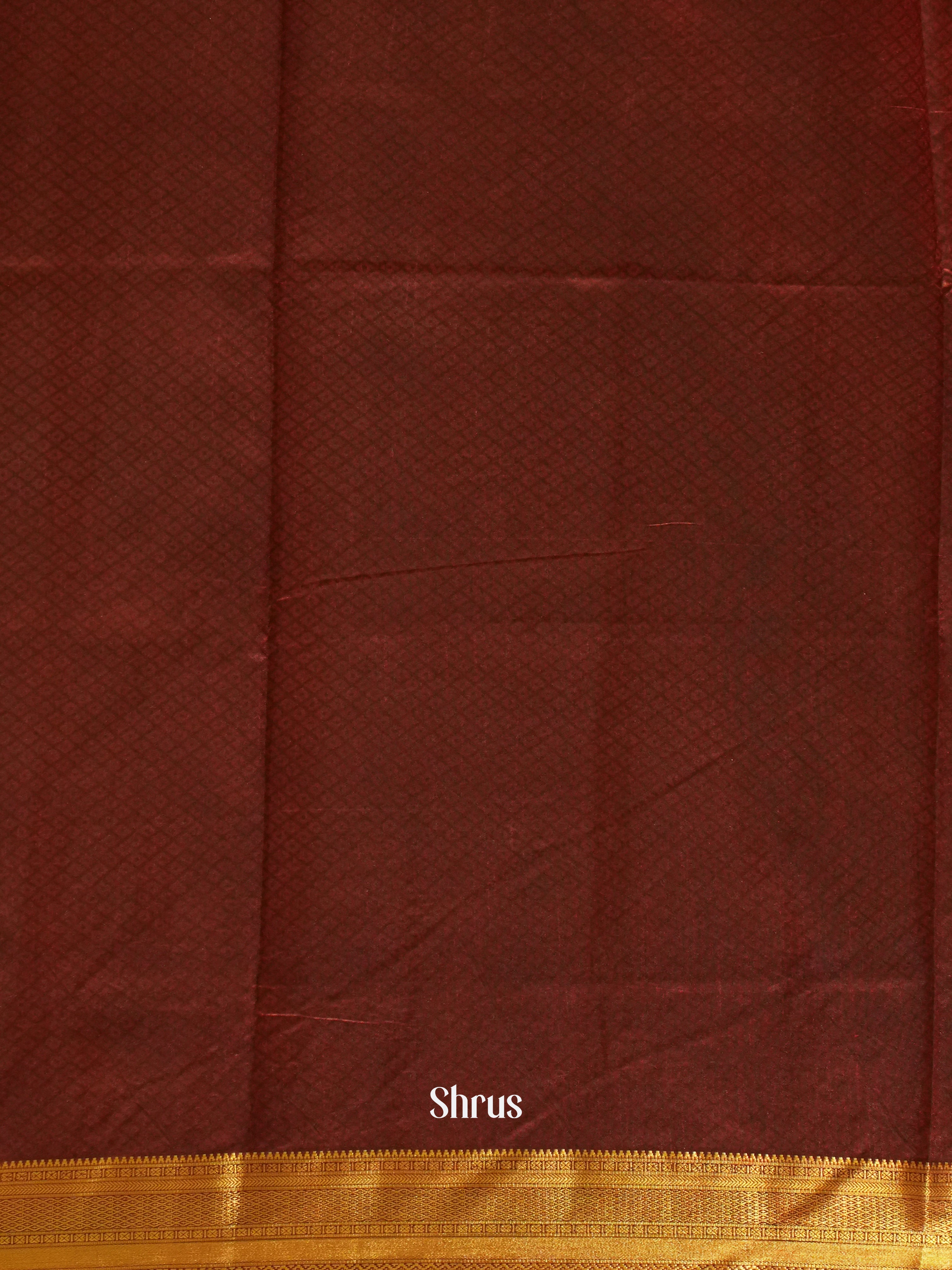 Black & Maroon - Semi Patola Saree - Shop on ShrusEternity.com
