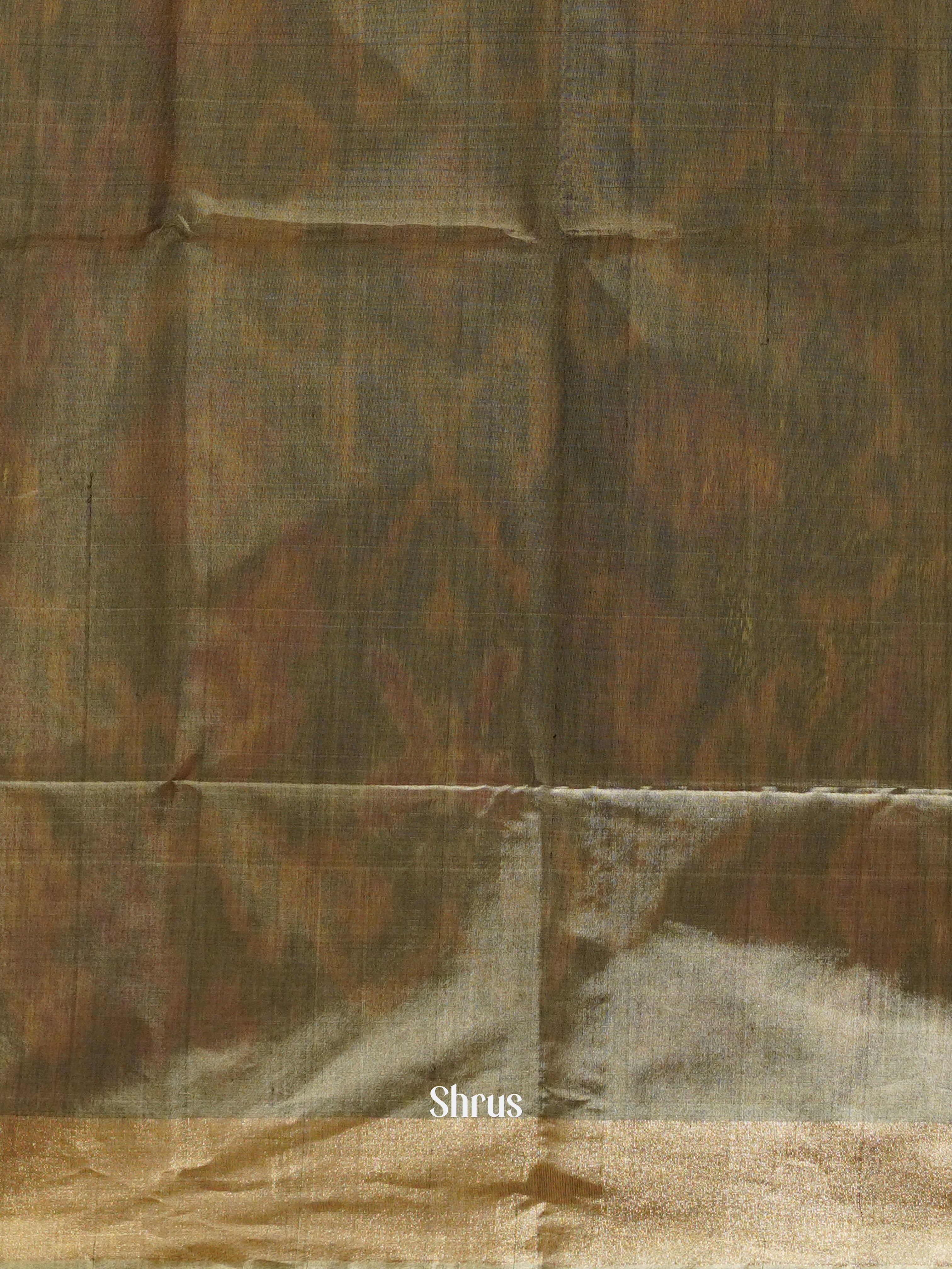 Brown & Grey - Pochampally sico Saree - Shop on ShrusEternity.com