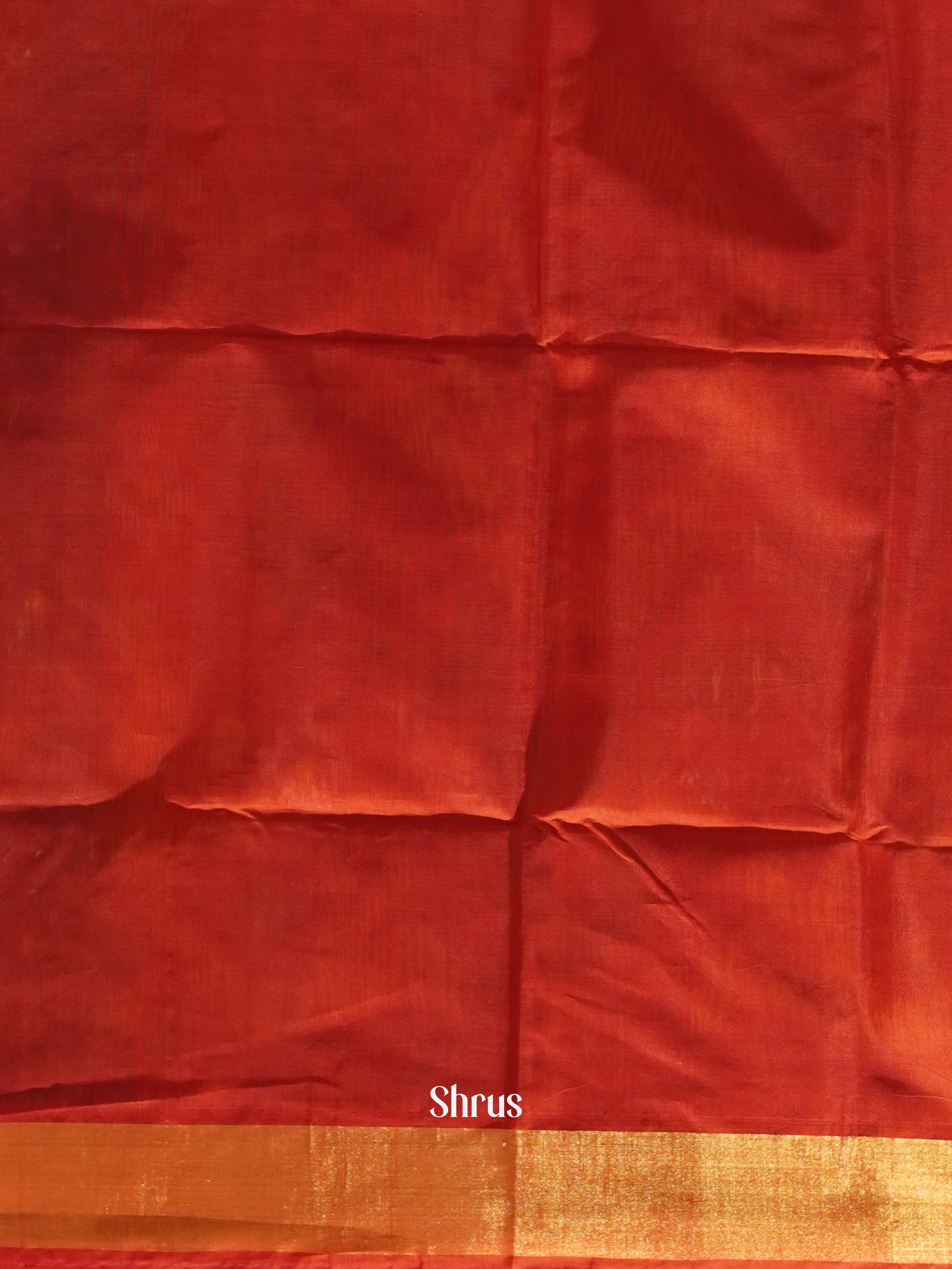 Black & Red - Pochampally sico Saree - Shop on ShrusEternity.com