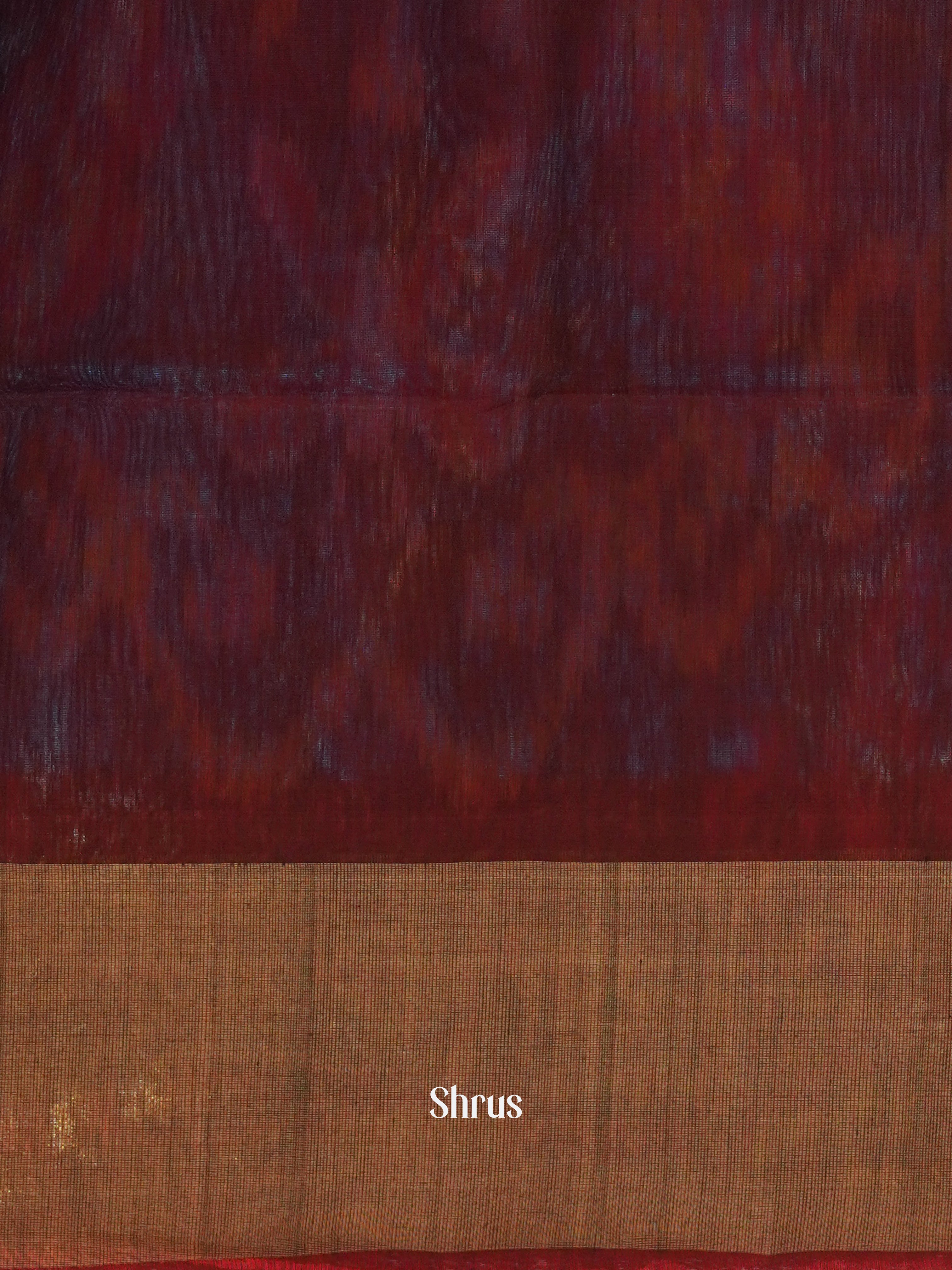 Blue & Maroon - Pochampally sico Saree - Shop on ShrusEternity.com