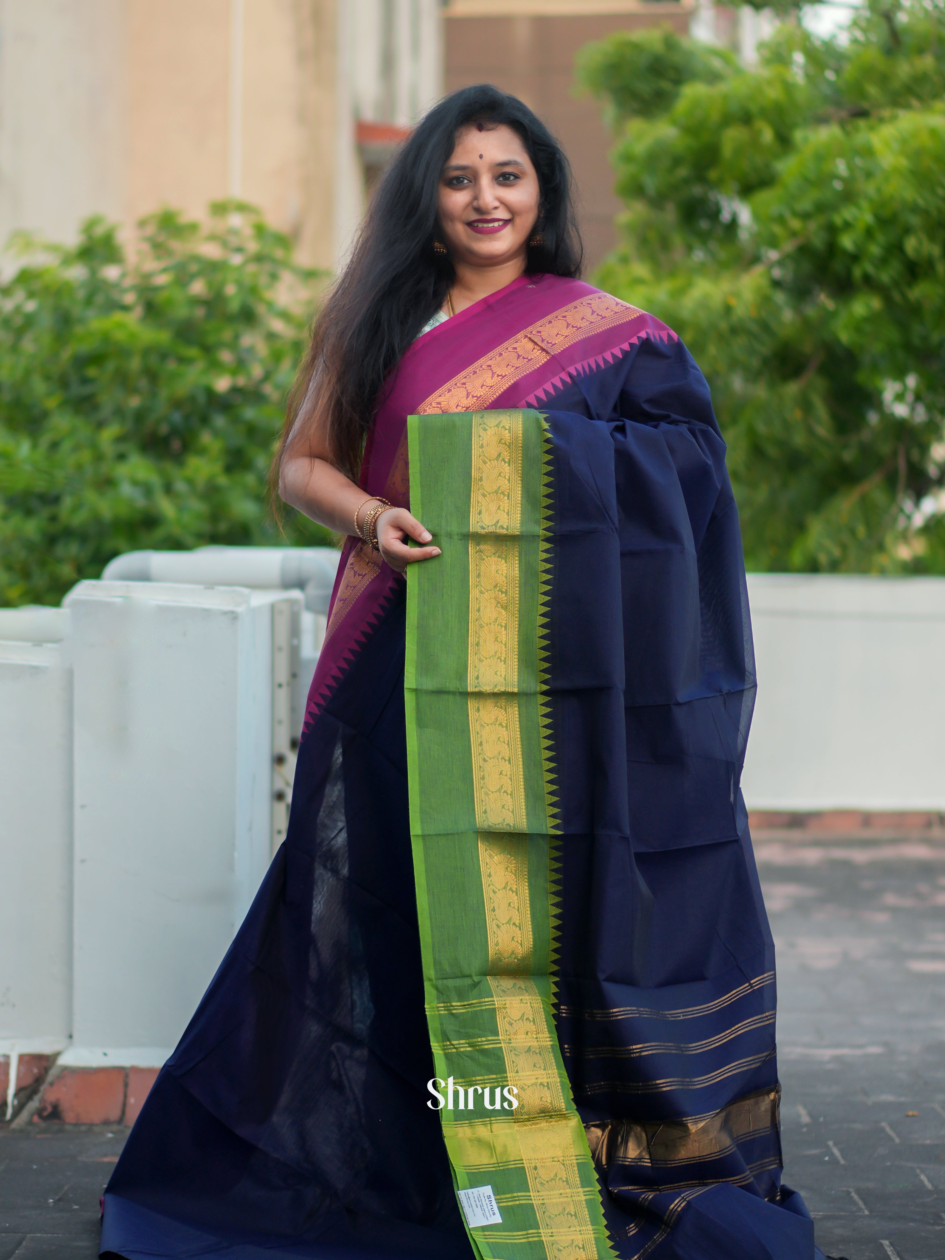 CFS19047 - Chettinad Cotton Saree - Shop on ShrusEternity.com