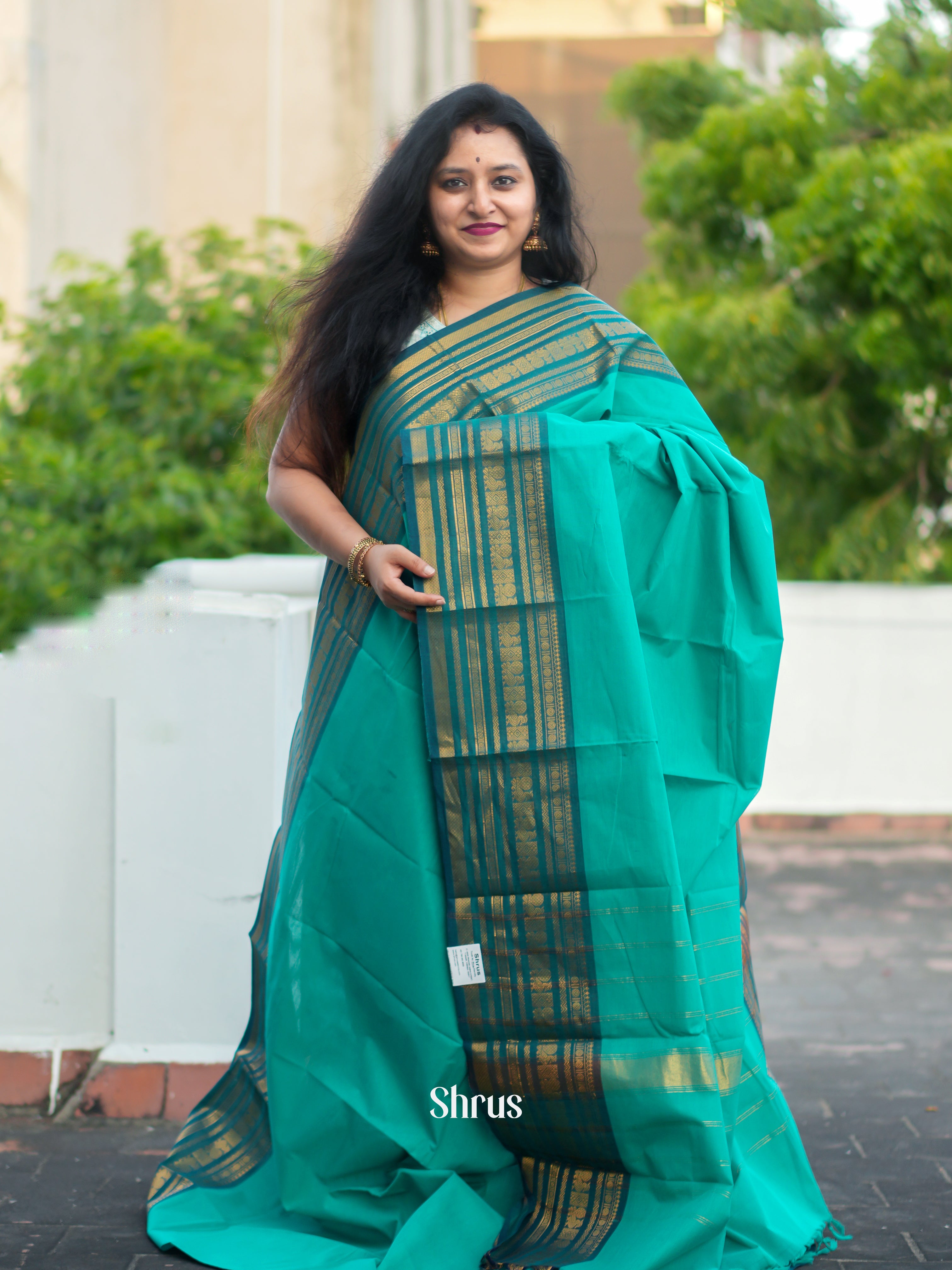 CFS19155 - Chettinad Cotton Saree - Shop on ShrusEternity.com