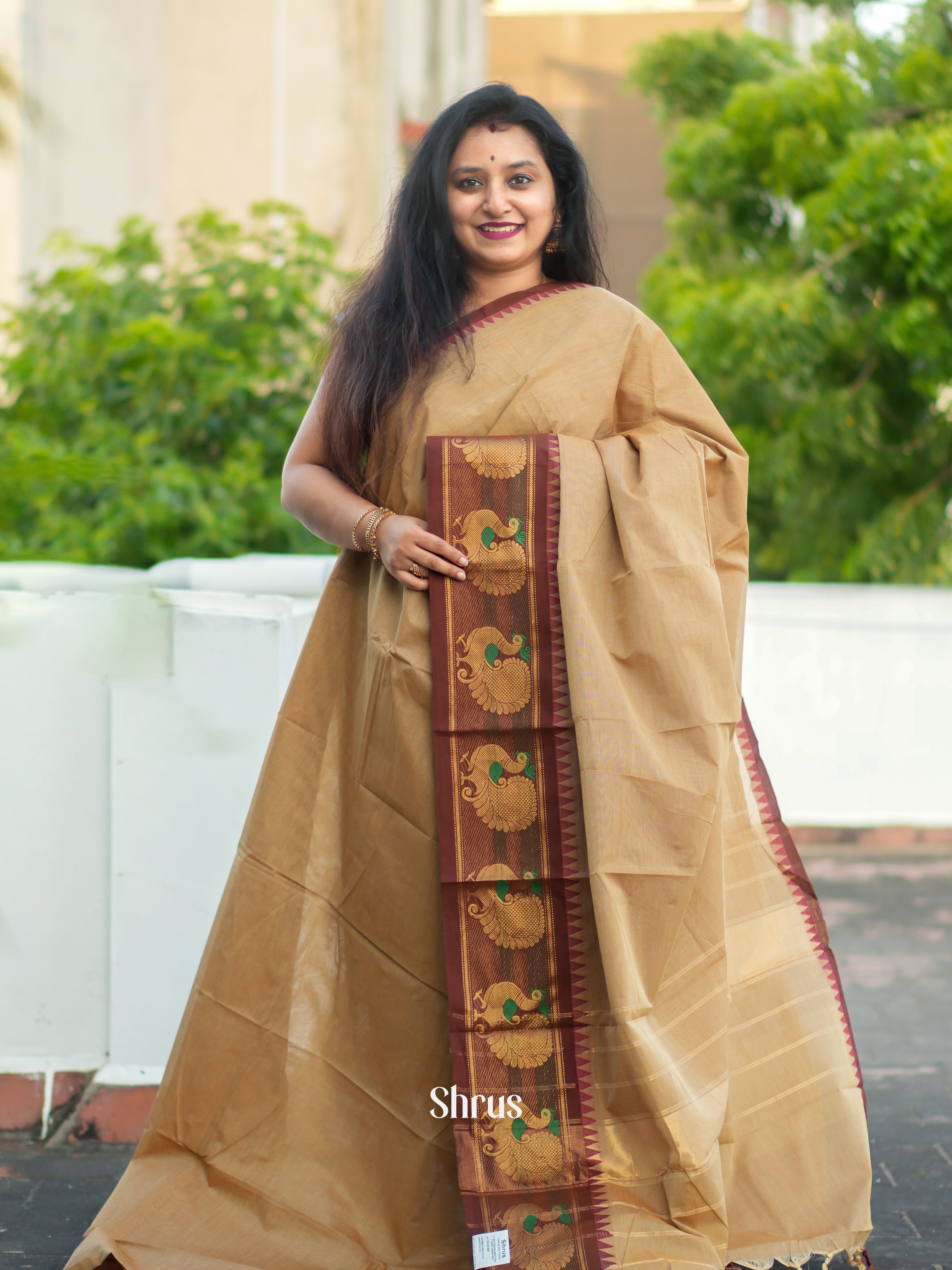 CFS19157 - Chettinad Cotton Saree - Shop on ShrusEternity.com