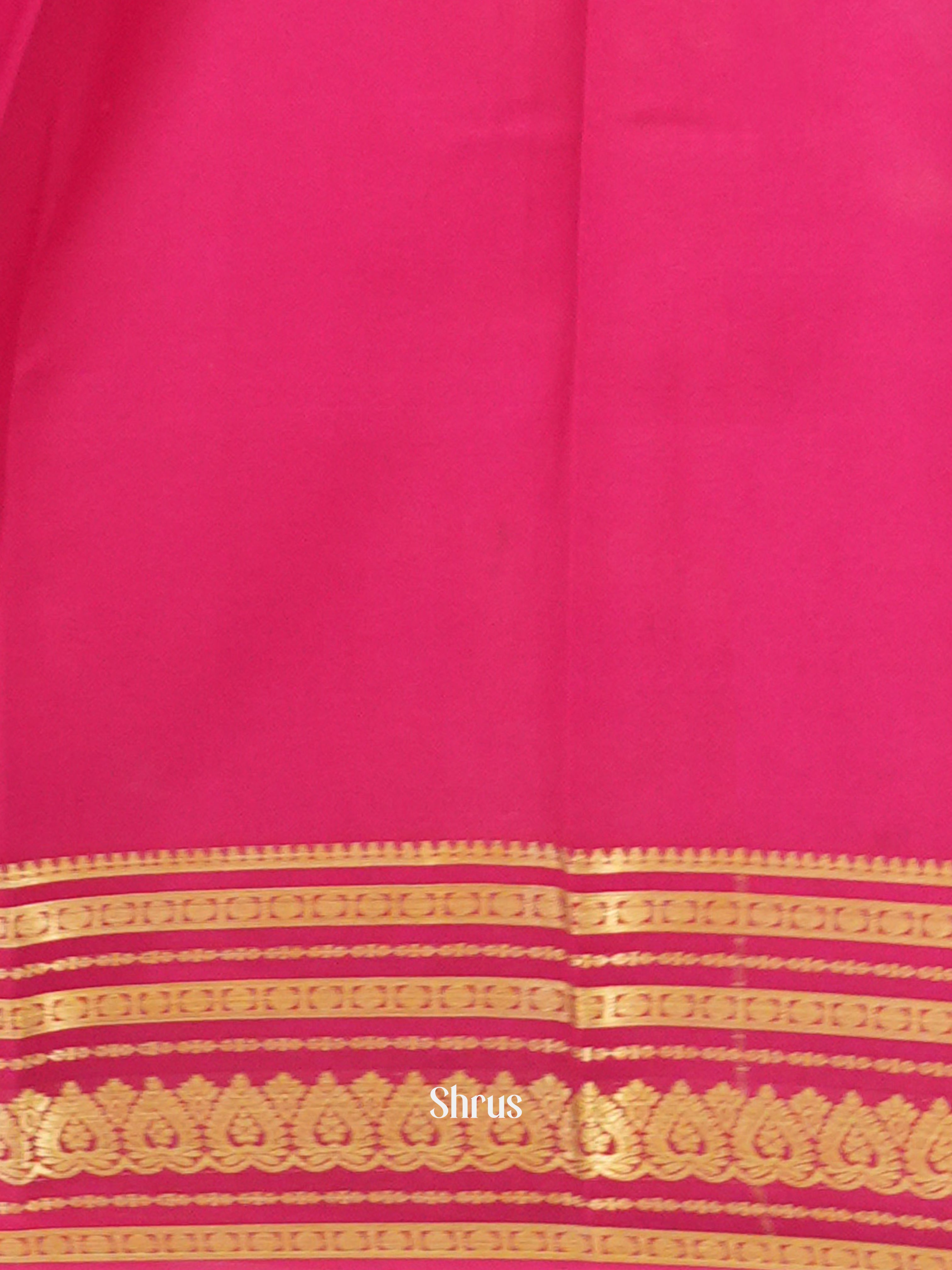 Green & Pink -Mysore Silk - Shop on ShrusEternity.com