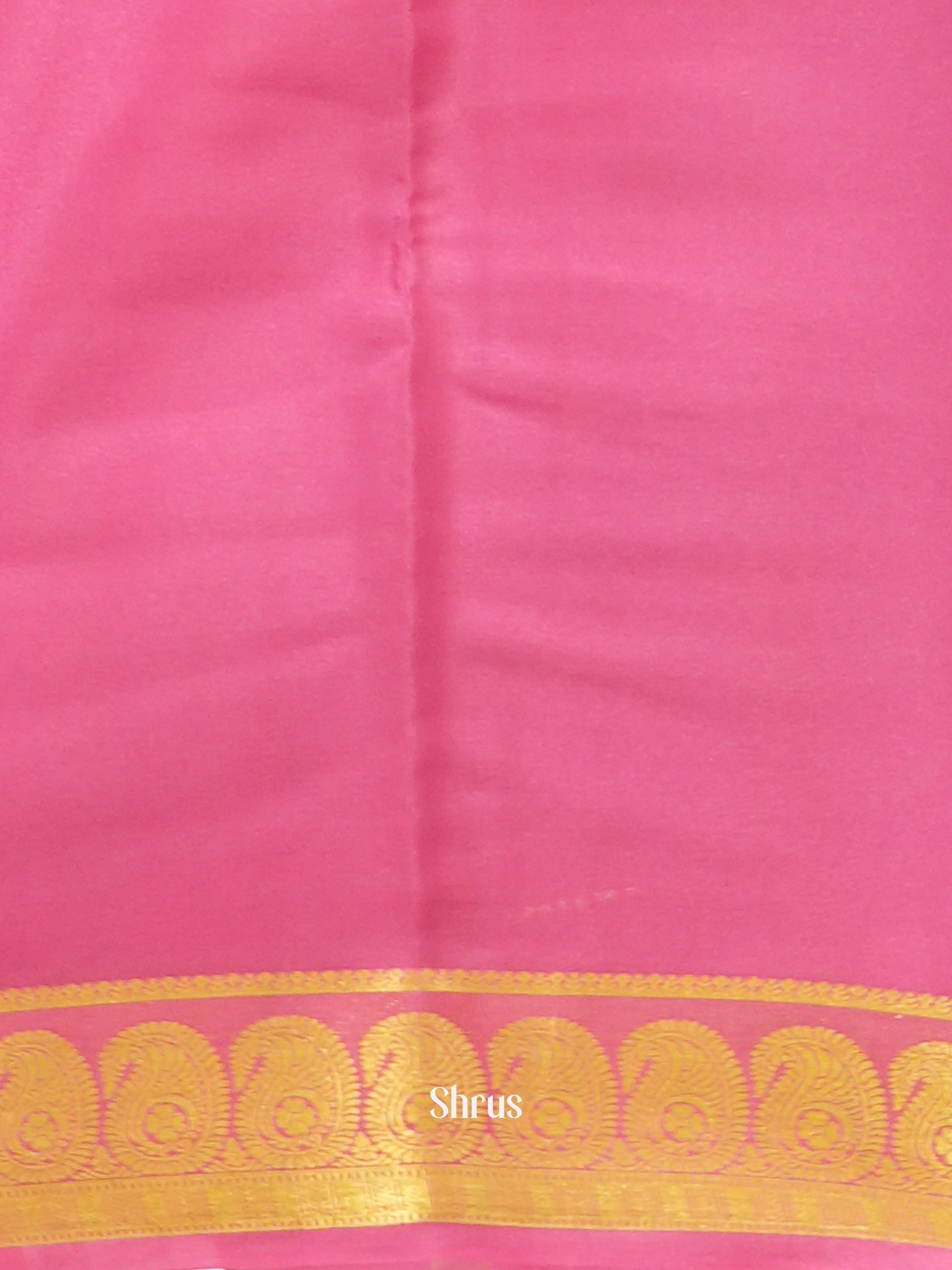 Black & Pink -Mysore Silk - Shop on ShrusEternity.com