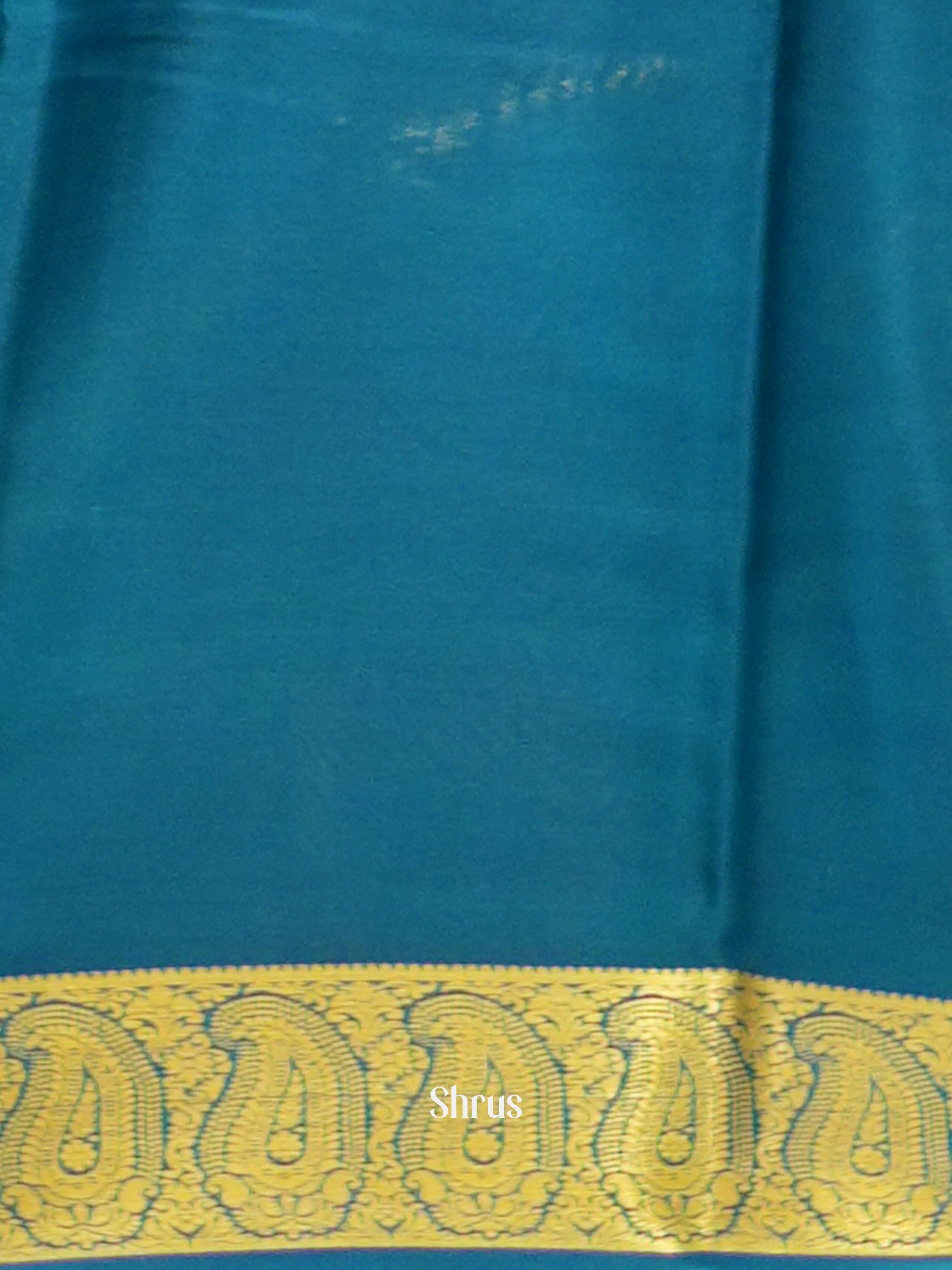 Onion Pink & Blue -Mysore Silk - Shop on ShrusEternity.com