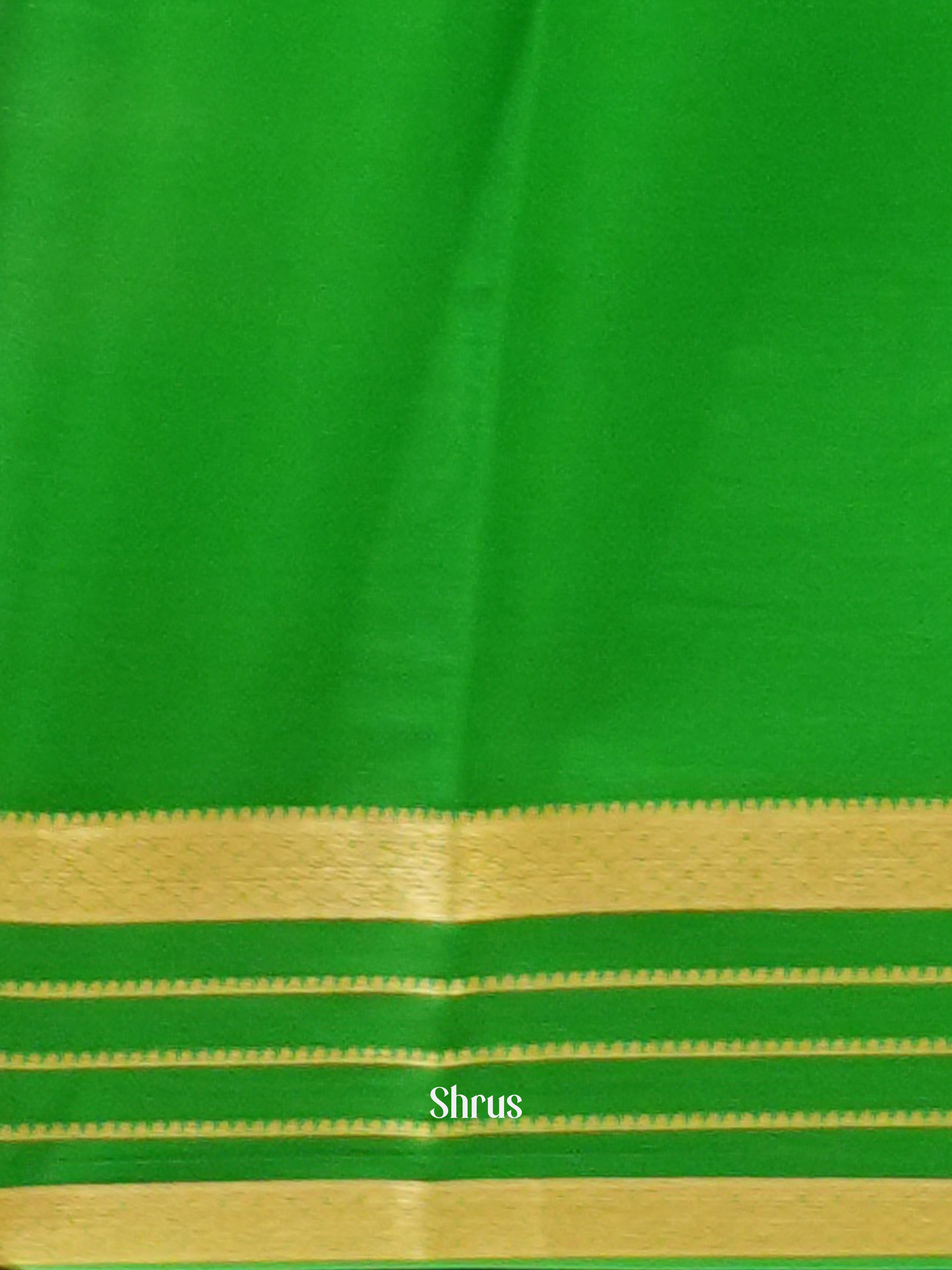 Green & Light Green -Mysore Silk - Shop on ShrusEternity.com