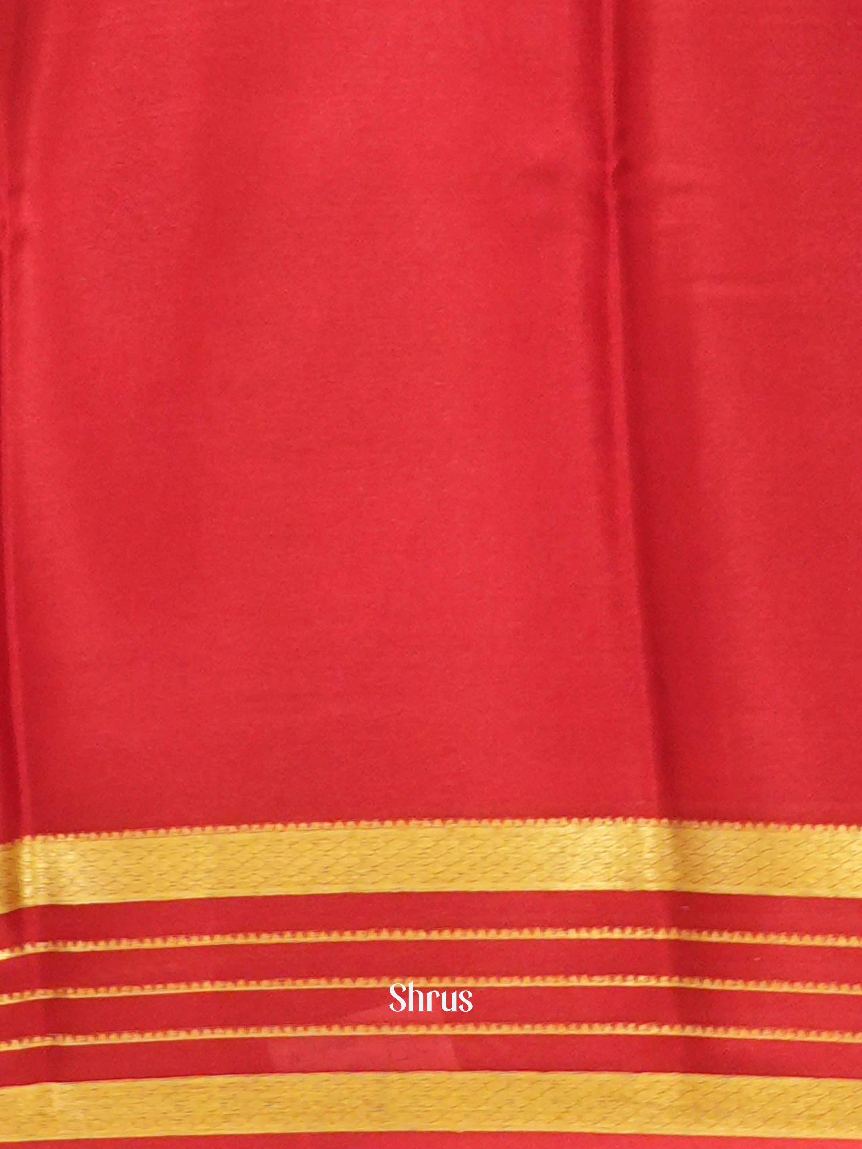 Pink & Red -Mysore Silk - Shop on ShrusEternity.com