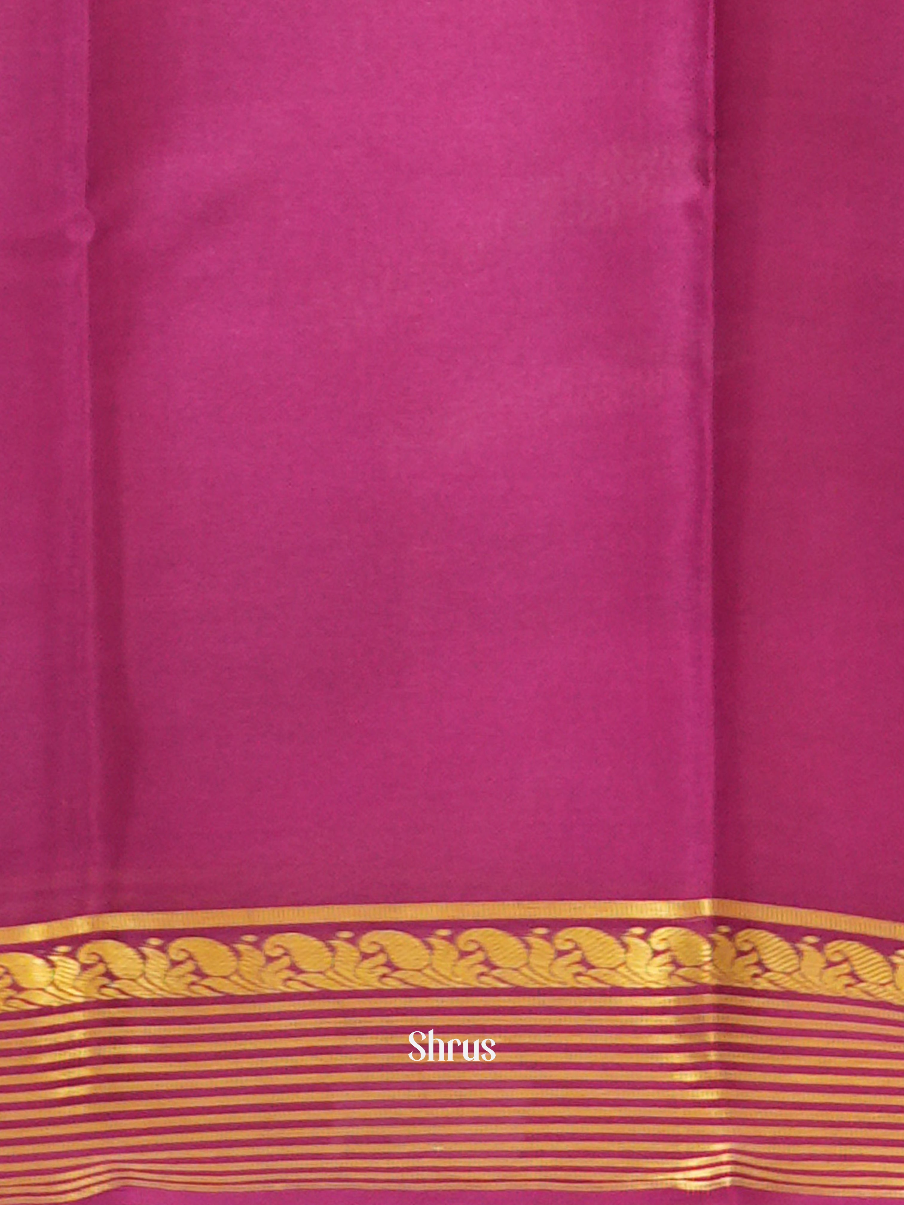 Onion Pink & Majenta - Mysore Silk Saree - Shop on ShrusEternity.com