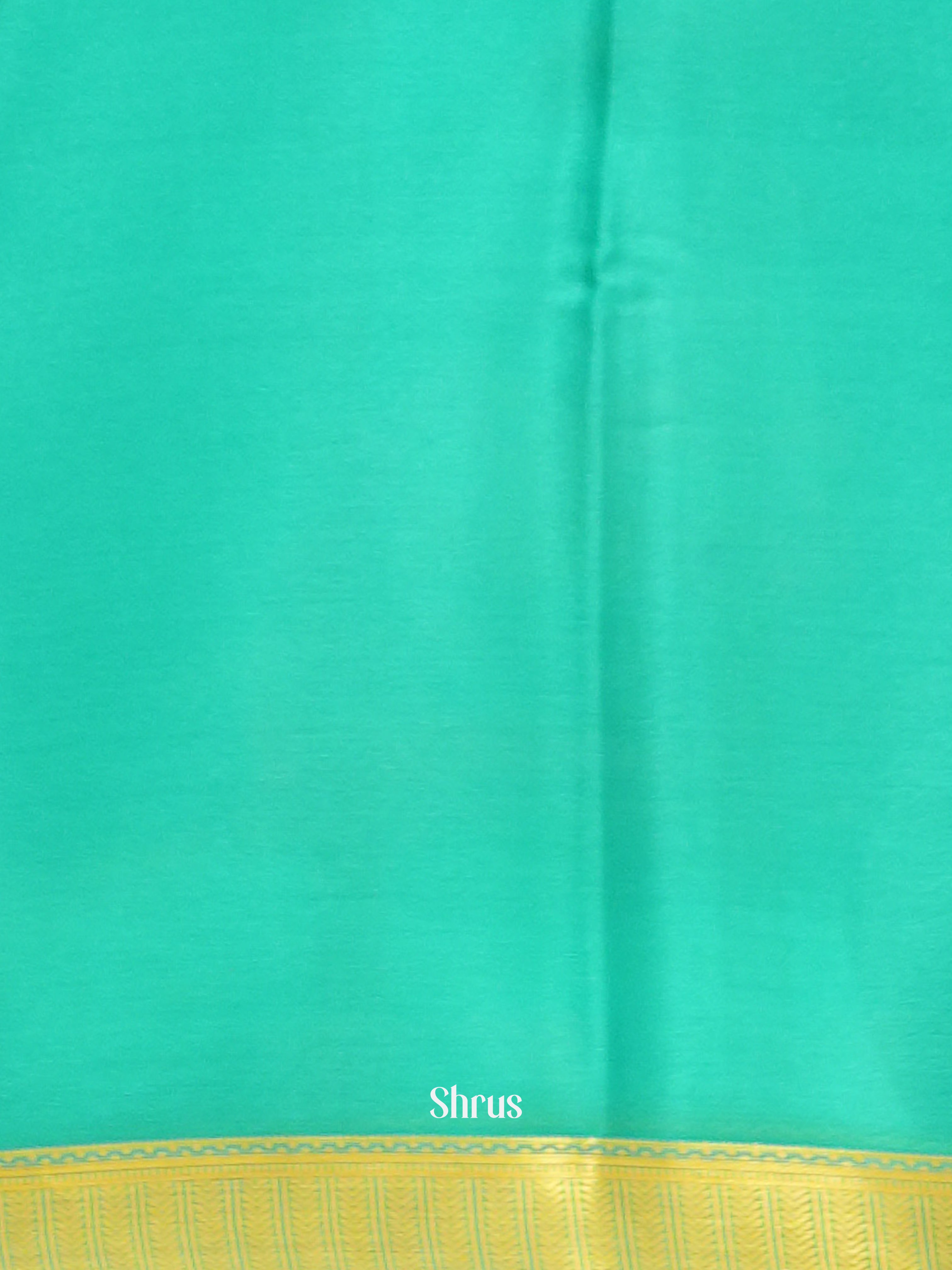 Brown & Teal -Mysore Silk - Shop on ShrusEternity.com