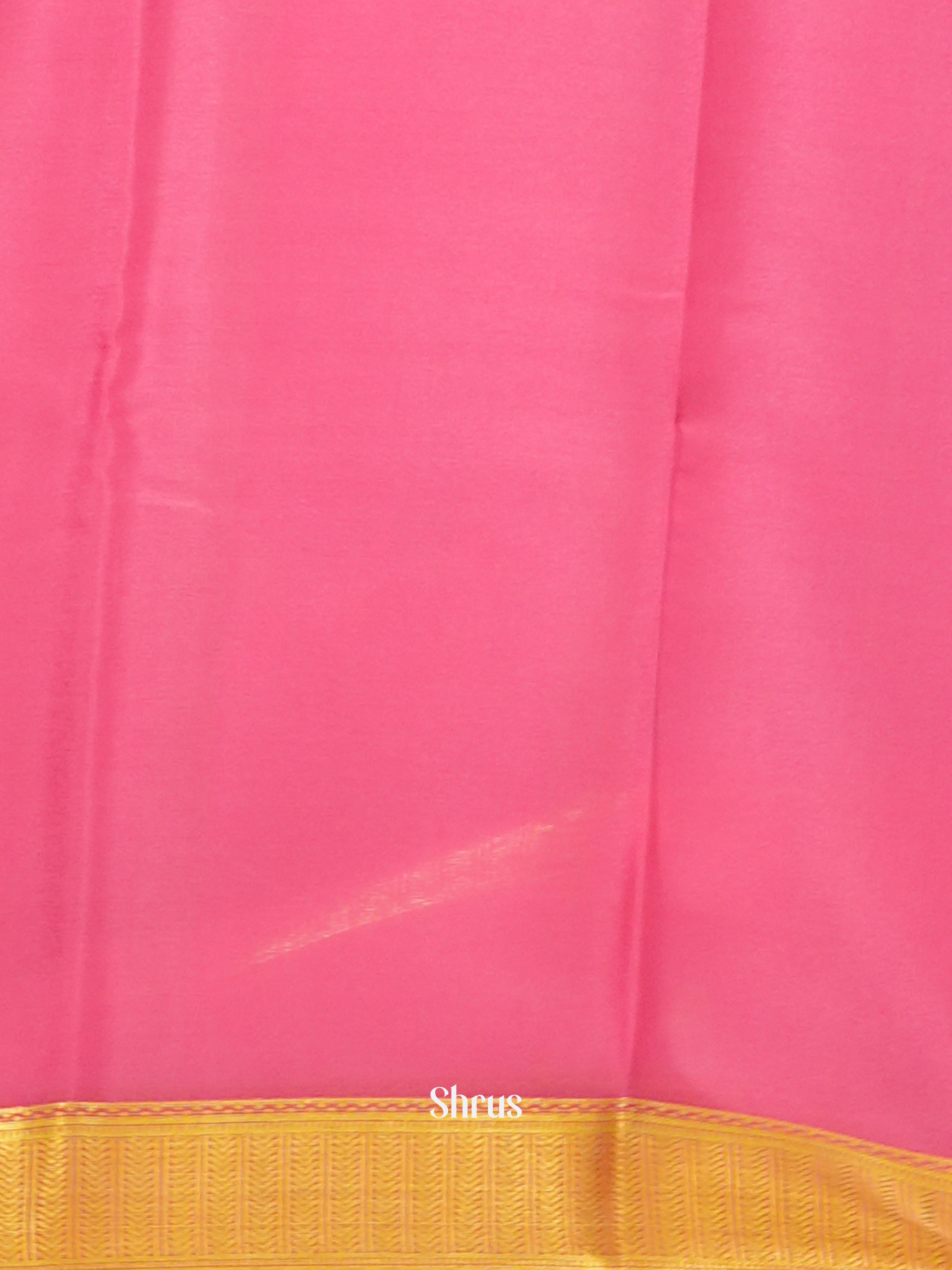 Orange & Pink -Mysore Silk - Shop on ShrusEternity.com