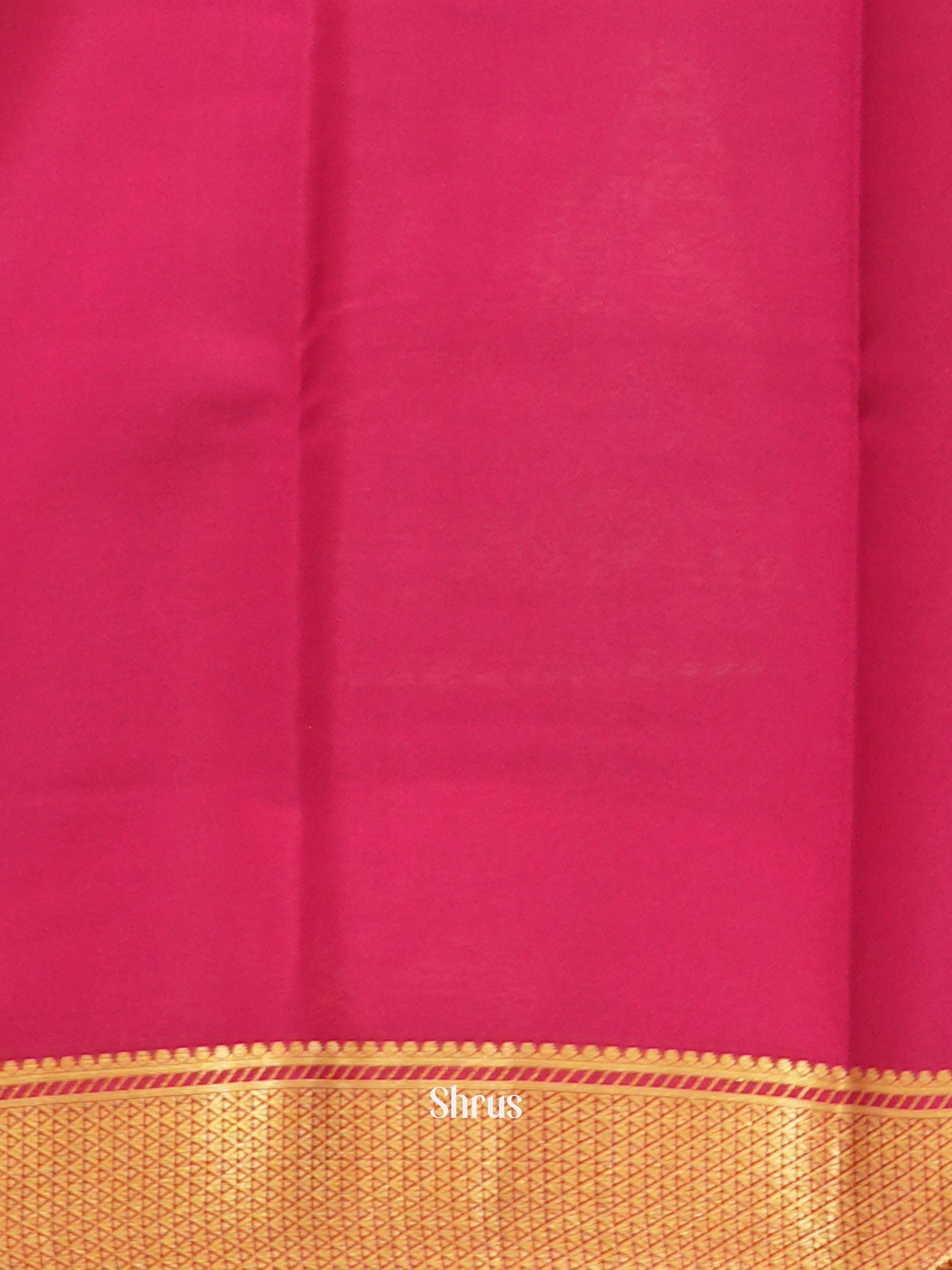 Green & Maroon -Mysore Silk - Shop on ShrusEternity.com