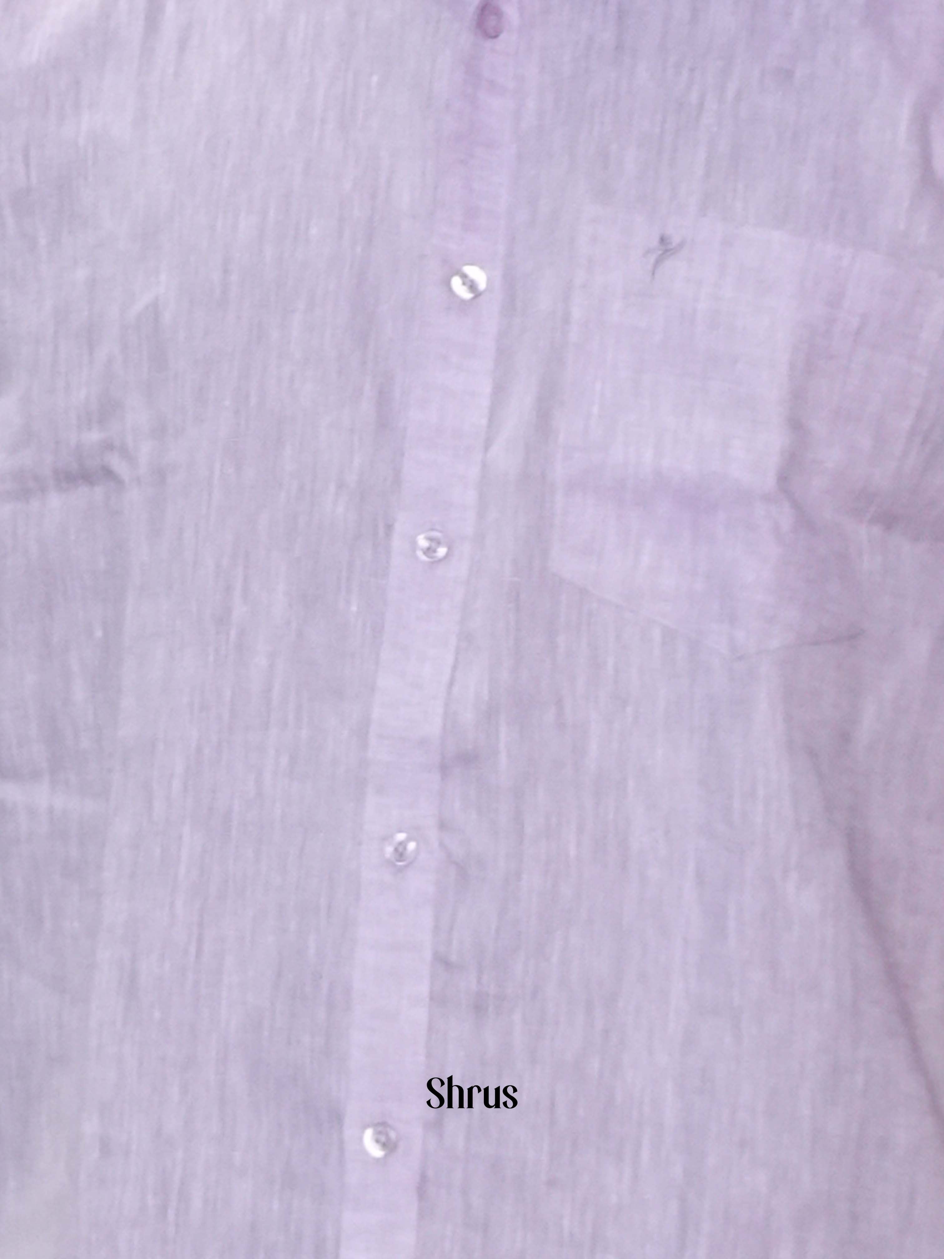 Lavender - Pure Linen Readymade Shirts - Shop on ShrusEternity.com