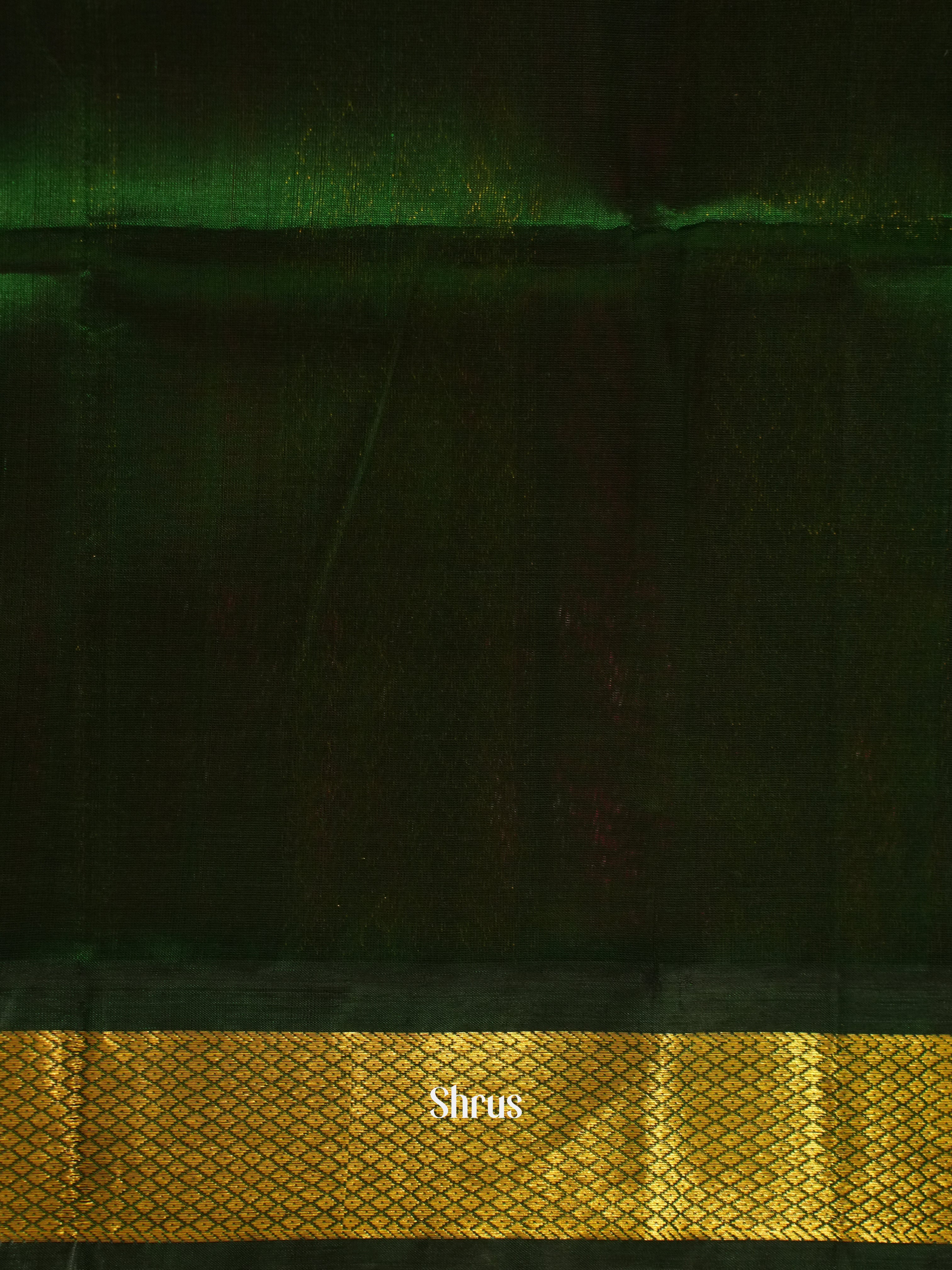 Pink & Green - Silk Cotton Saree - Shop on ShrusEternity.com