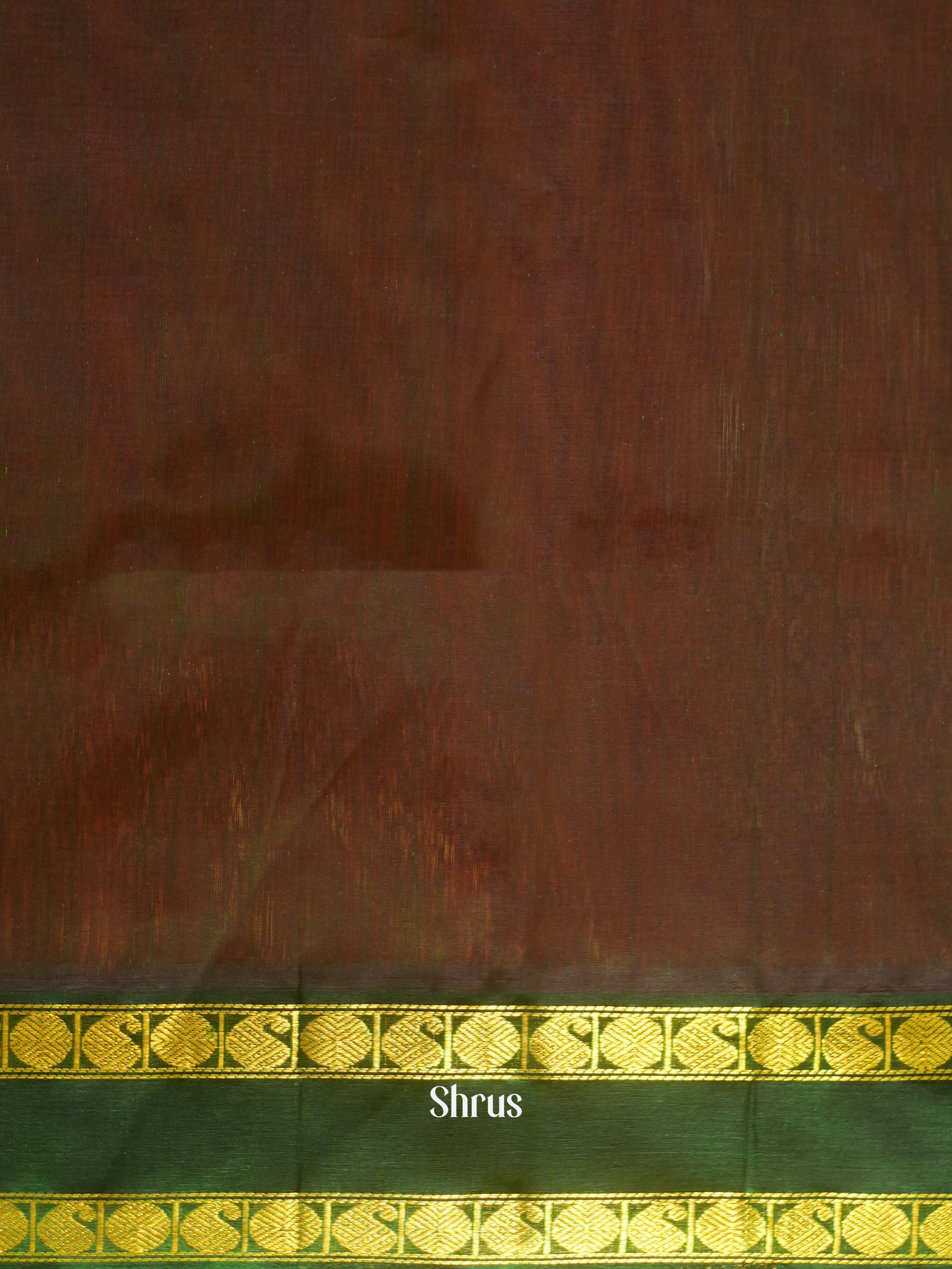 Orange & Green - Silk Cotton Saree - Shop on ShrusEternity.com