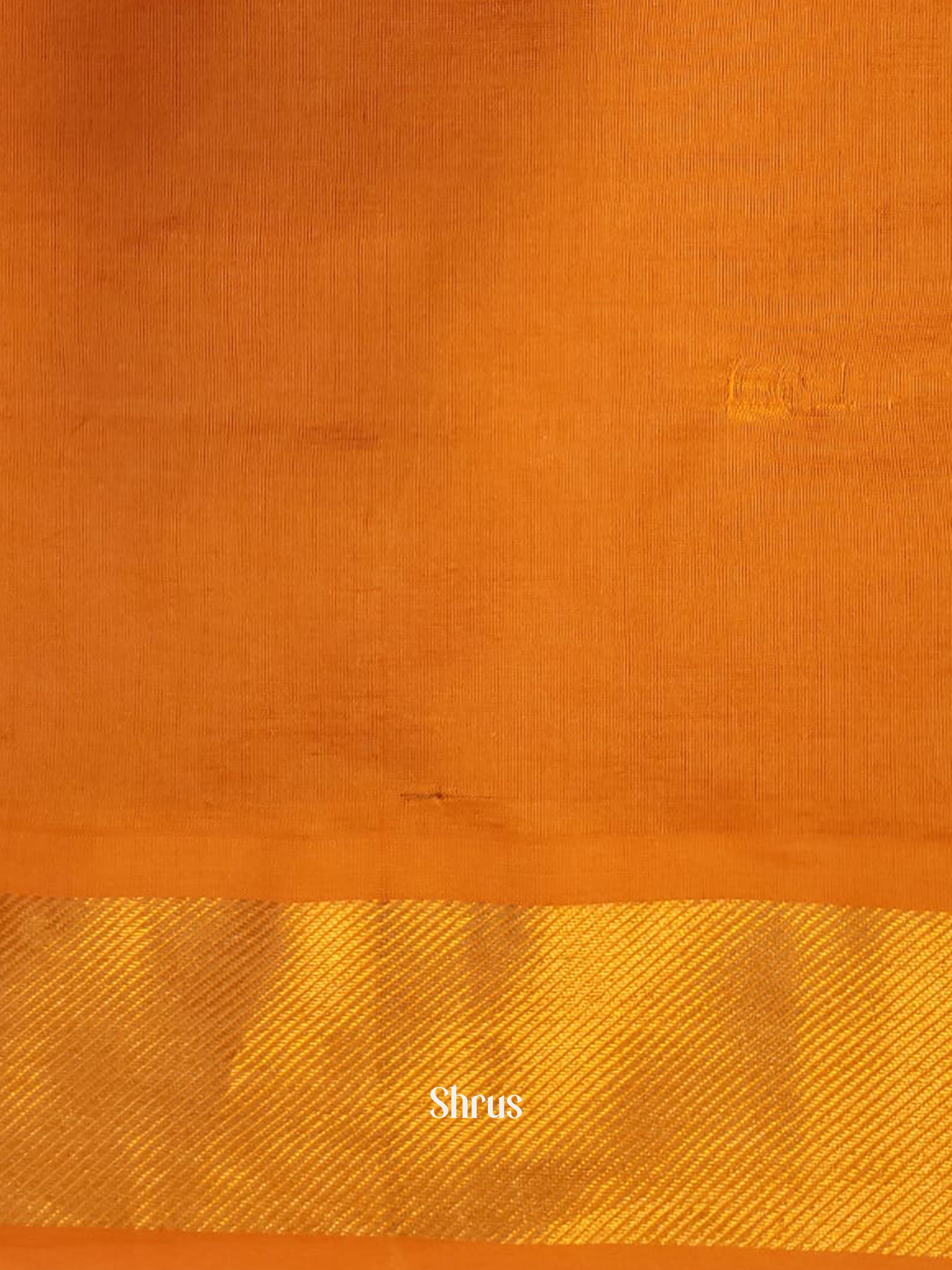 Violet & Orange - Silk cotton-halfpure Saree - Shop on ShrusEternity.com