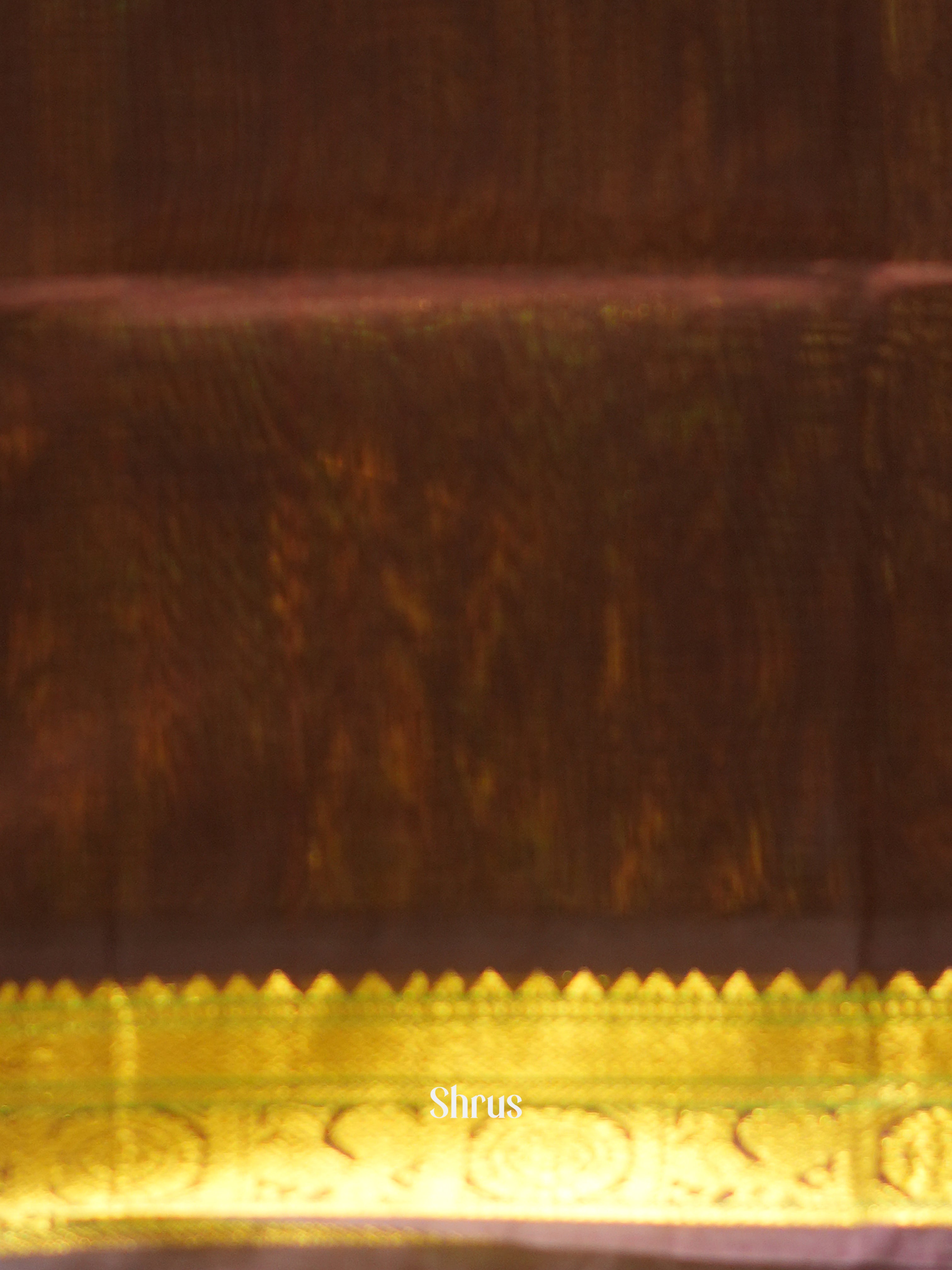 Green & Brown - Silk Cotton Saree - Shop on ShrusEternity.com