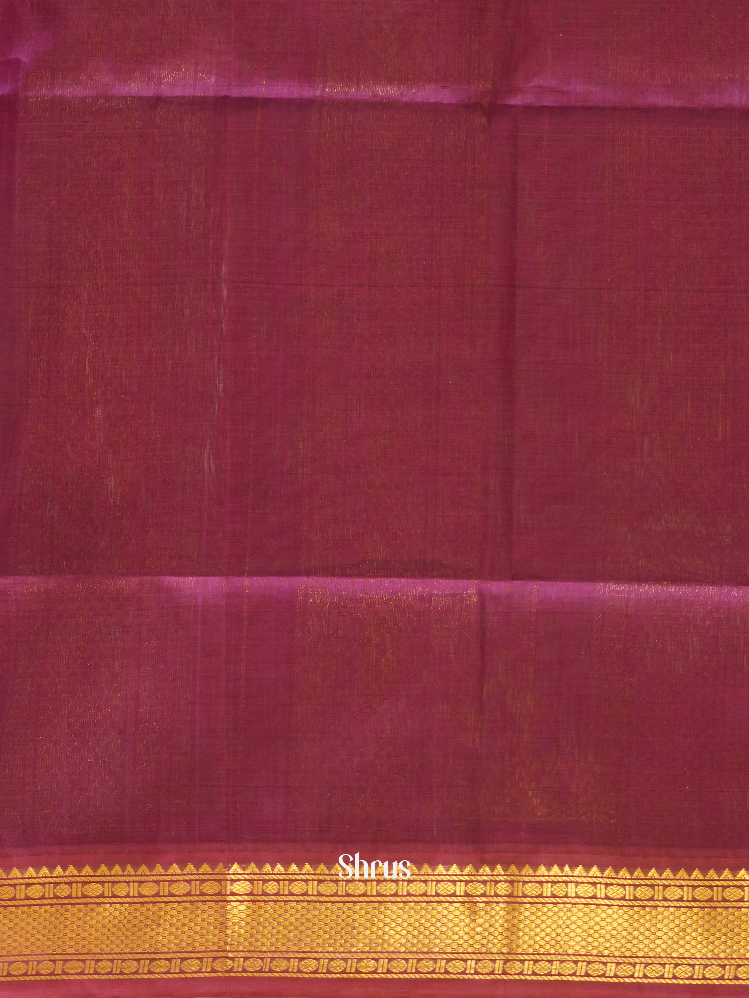 Green & Purple - Silk Cotton Saree - Shop on ShrusEternity.com
