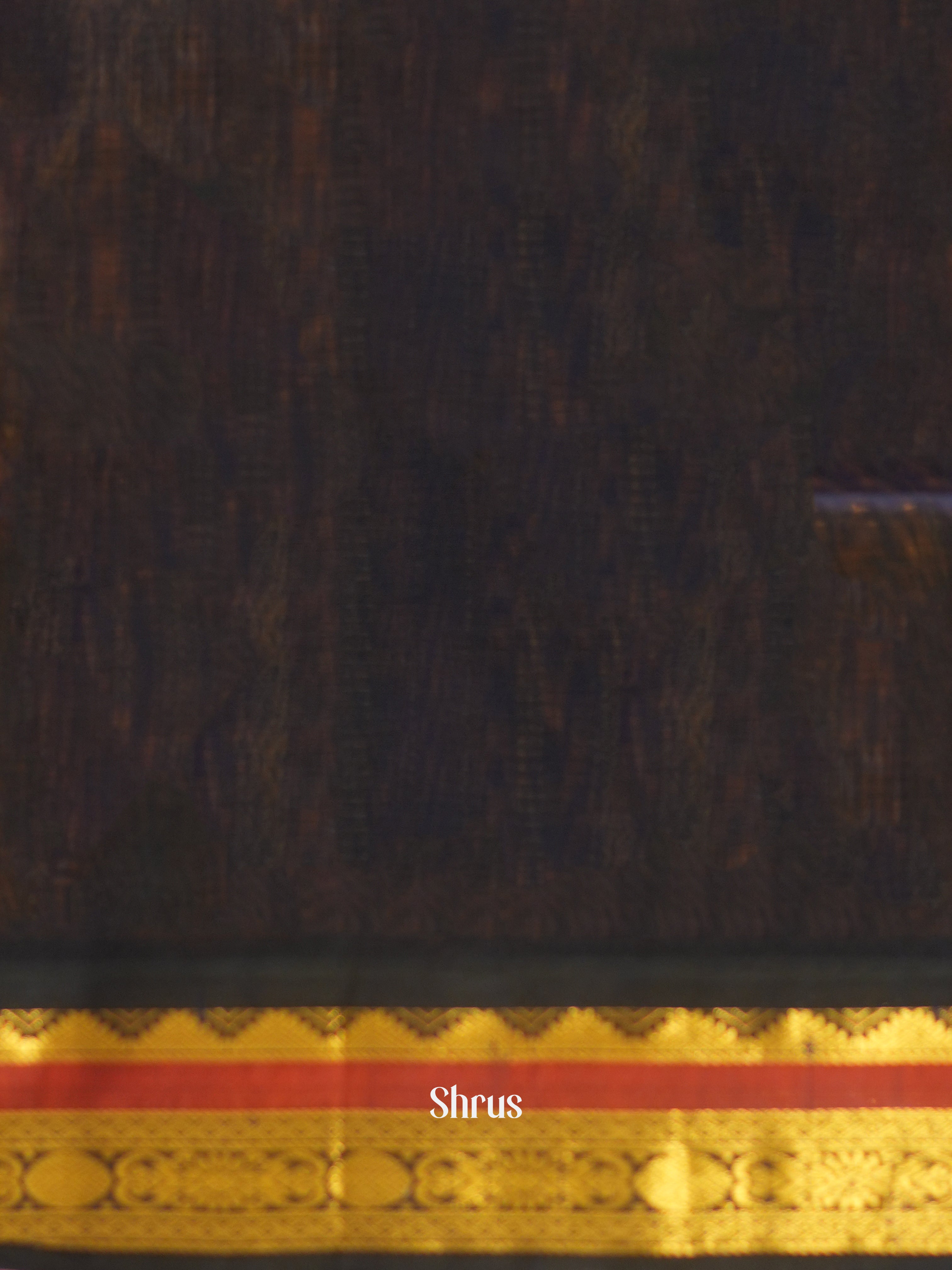 Peach & Blue - Silk Cotton Saree - Shop on ShrusEternity.com