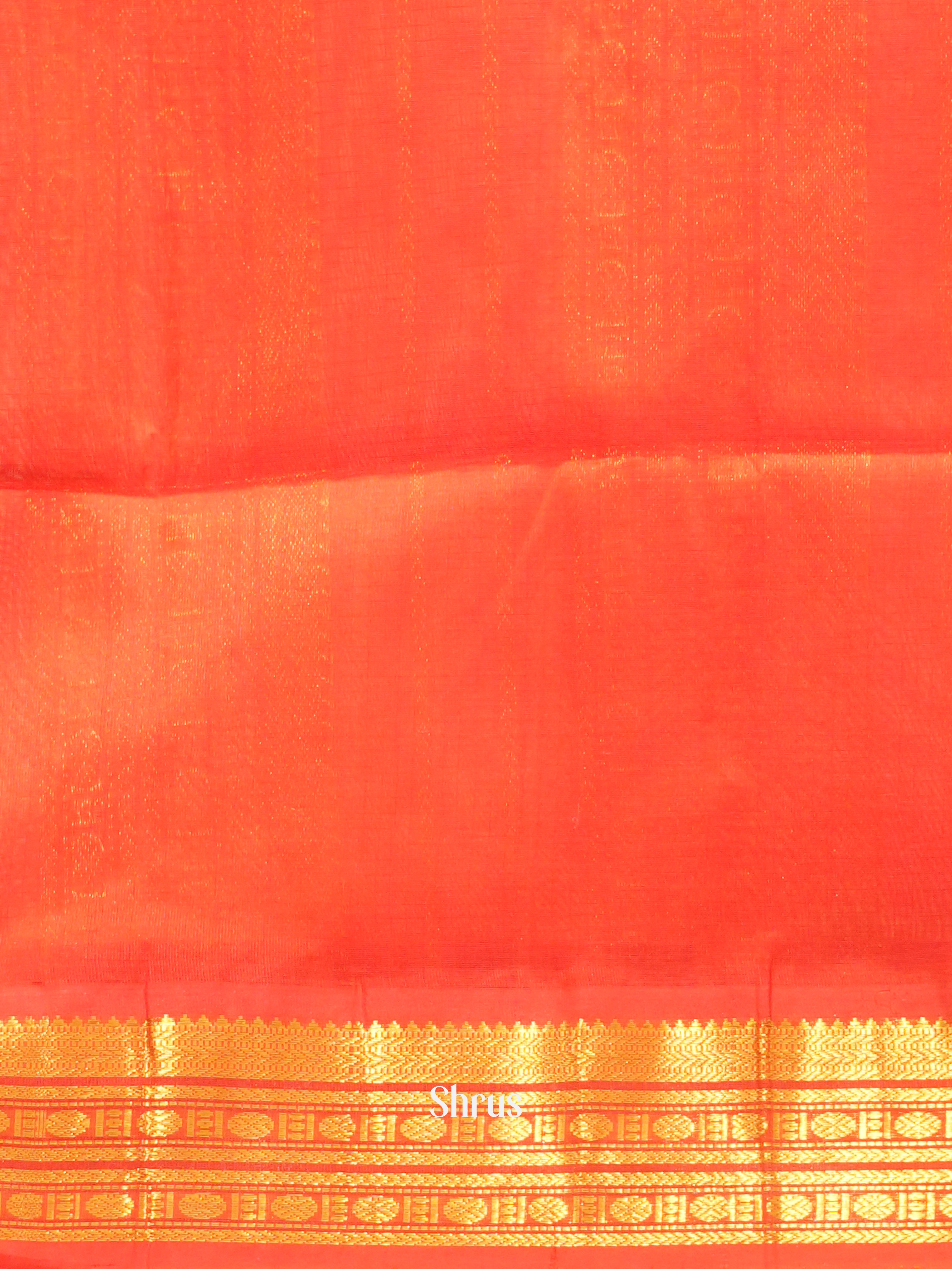 White & Red - Silk Cotton Saree - Shop on ShrusEternity.com