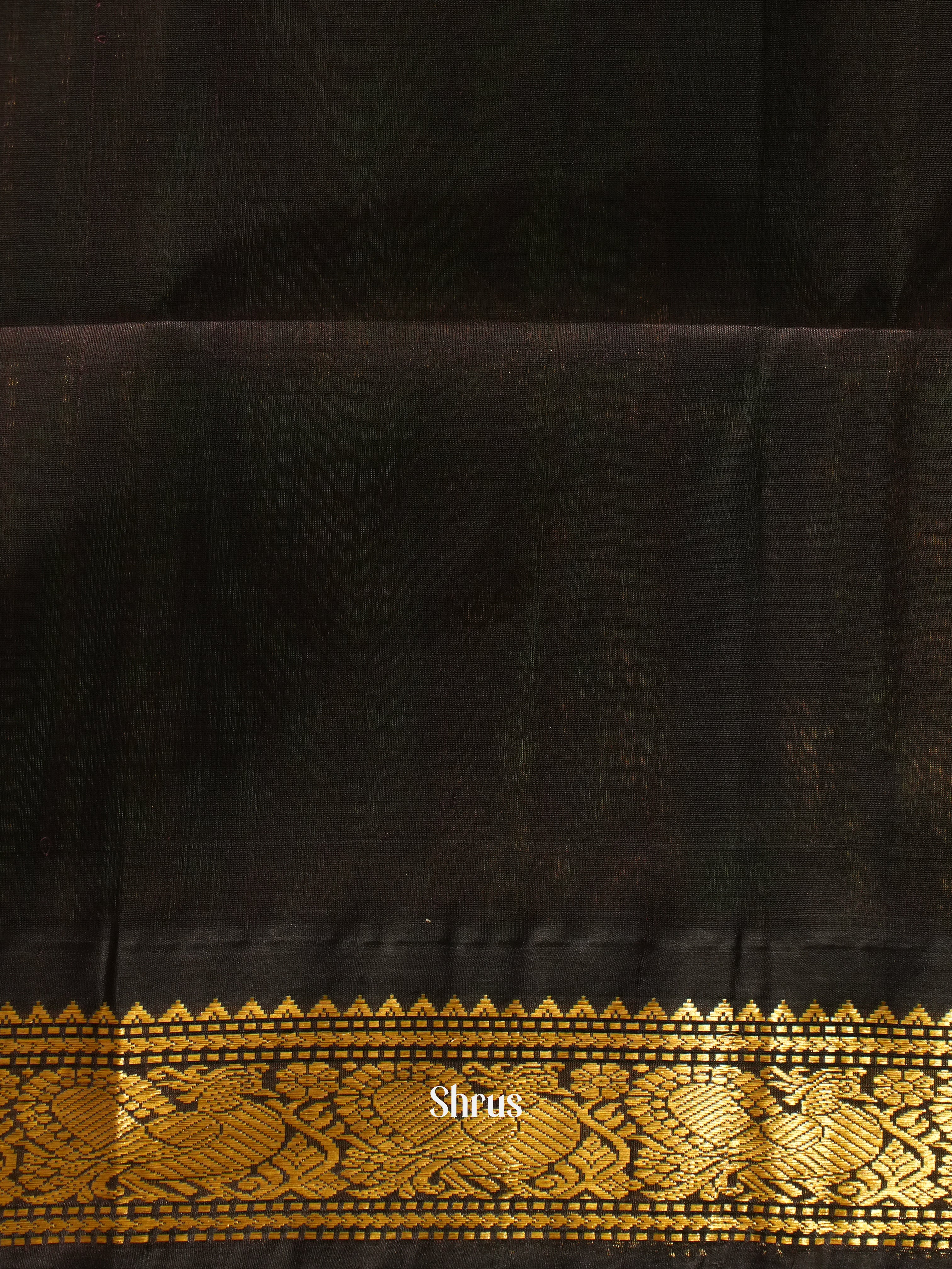 Green & Brown - Silk Cotton Saree - Shop on ShrusEternity.com