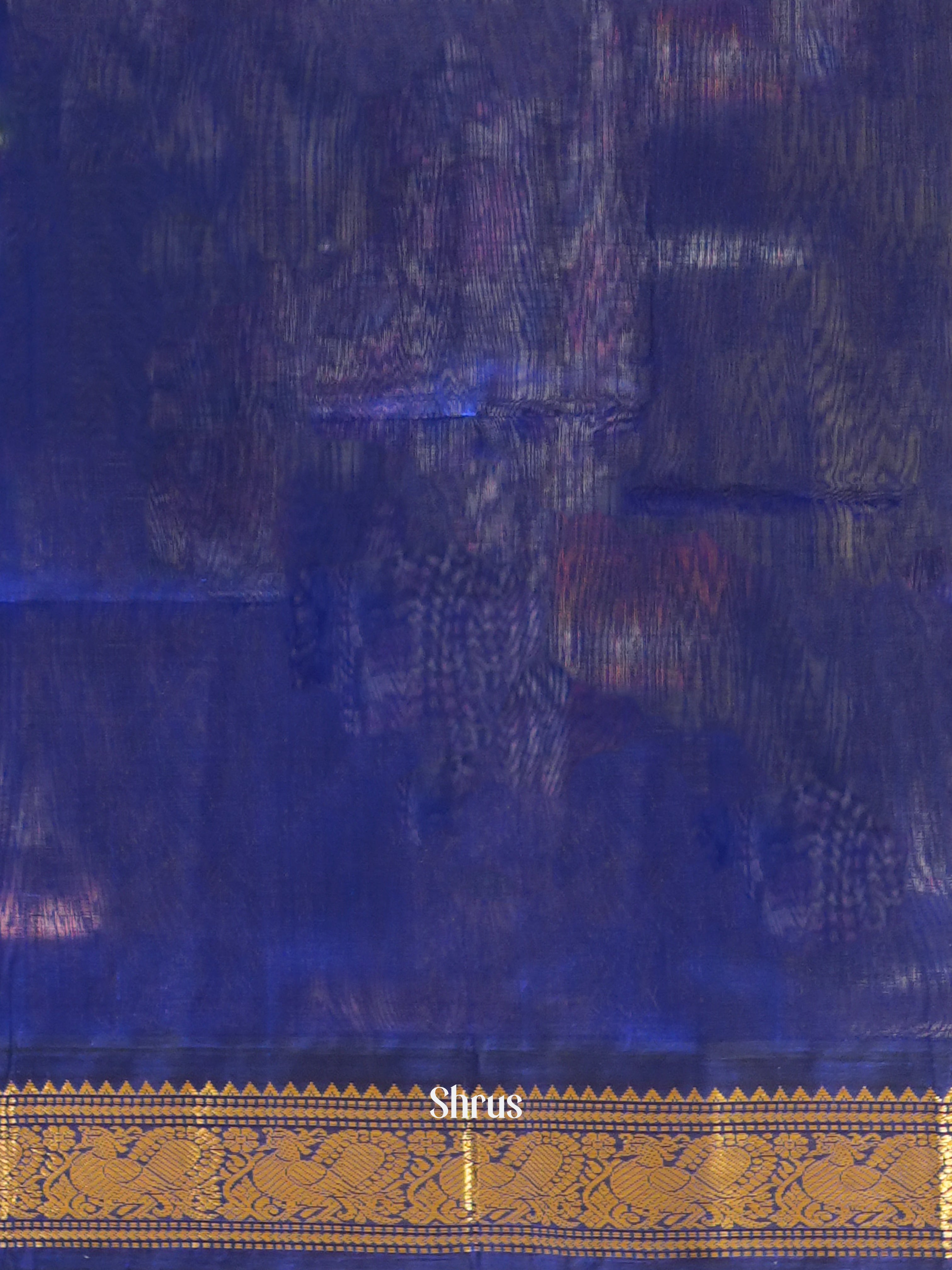 Green & Blue - Silk Cotton Saree - Shop on ShrusEternity.com