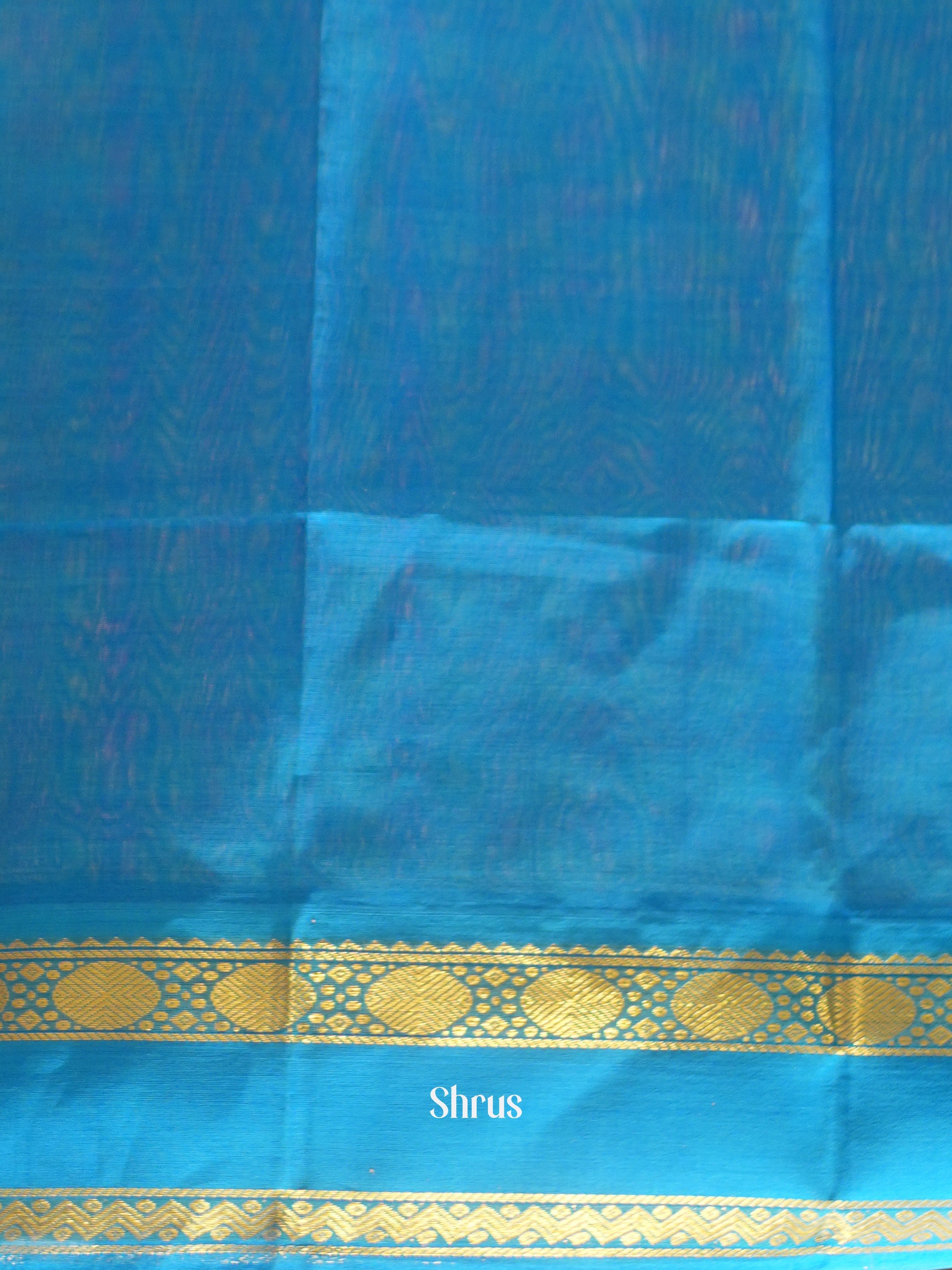 Yellow & Orange- Silk Cotton Saree - Shop on ShrusEternity.com