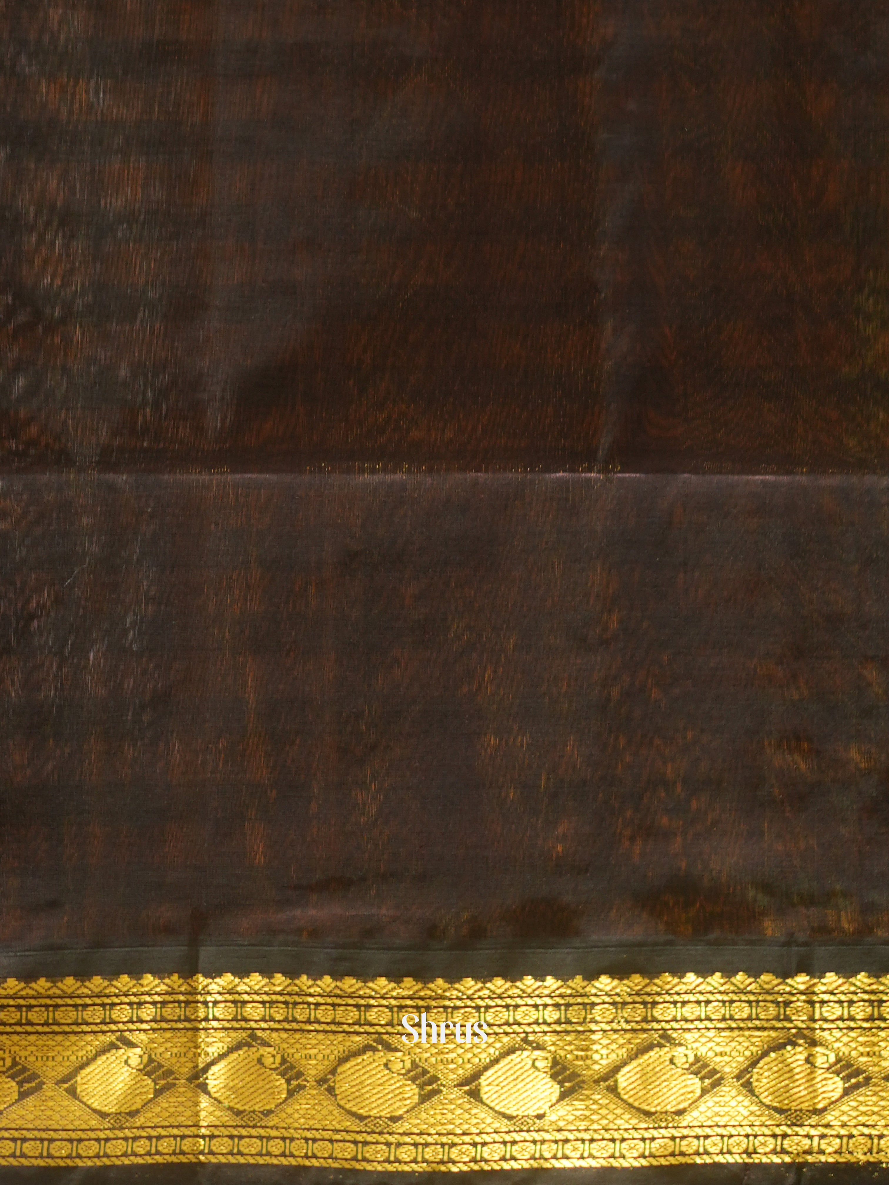 Green , Yellow & Brown - Silk Cotton Saree - Shop on ShrusEternity.com