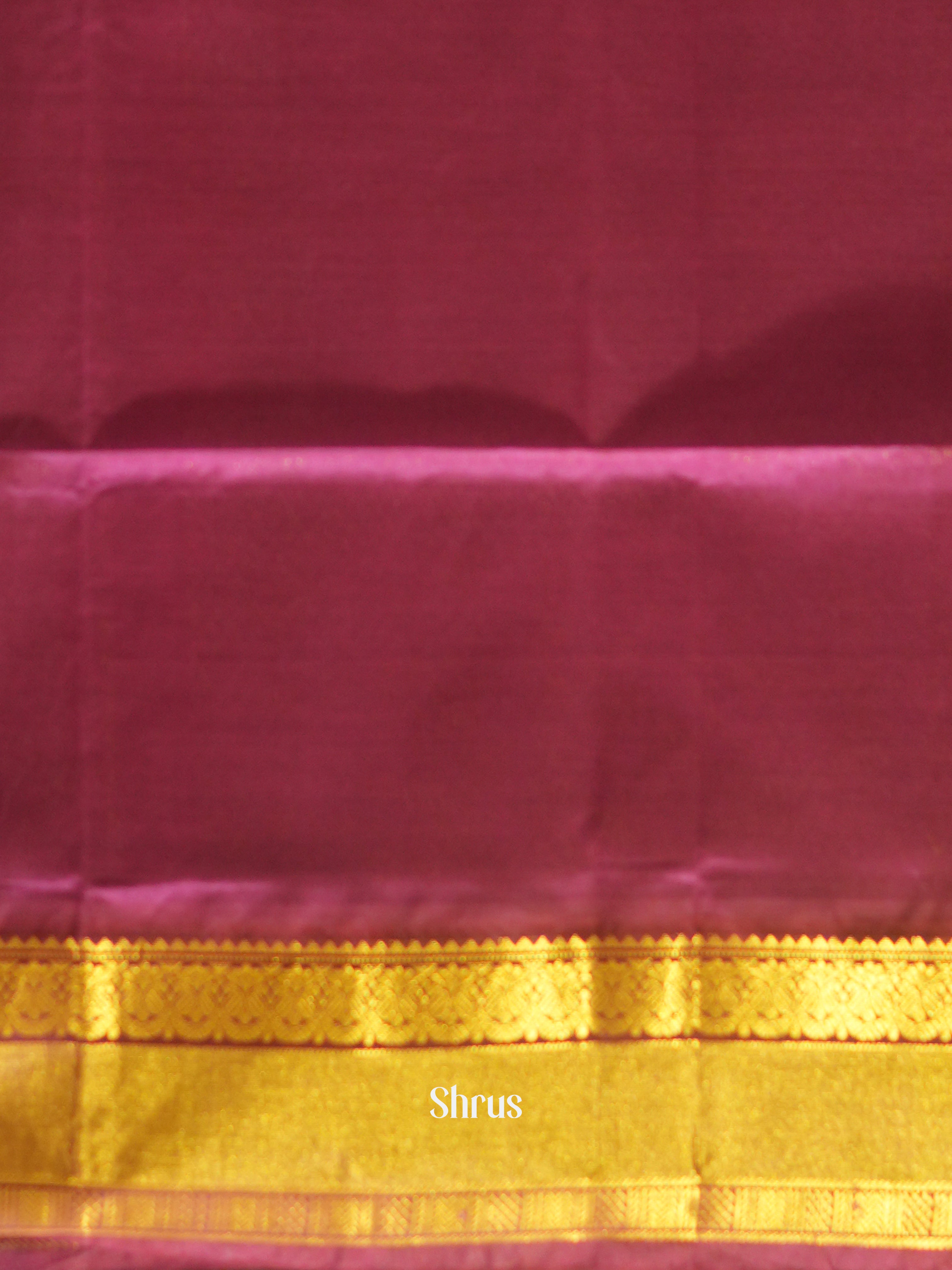 Green & Purple - Silk Cotton Saree - Shop on ShrusEternity.com
