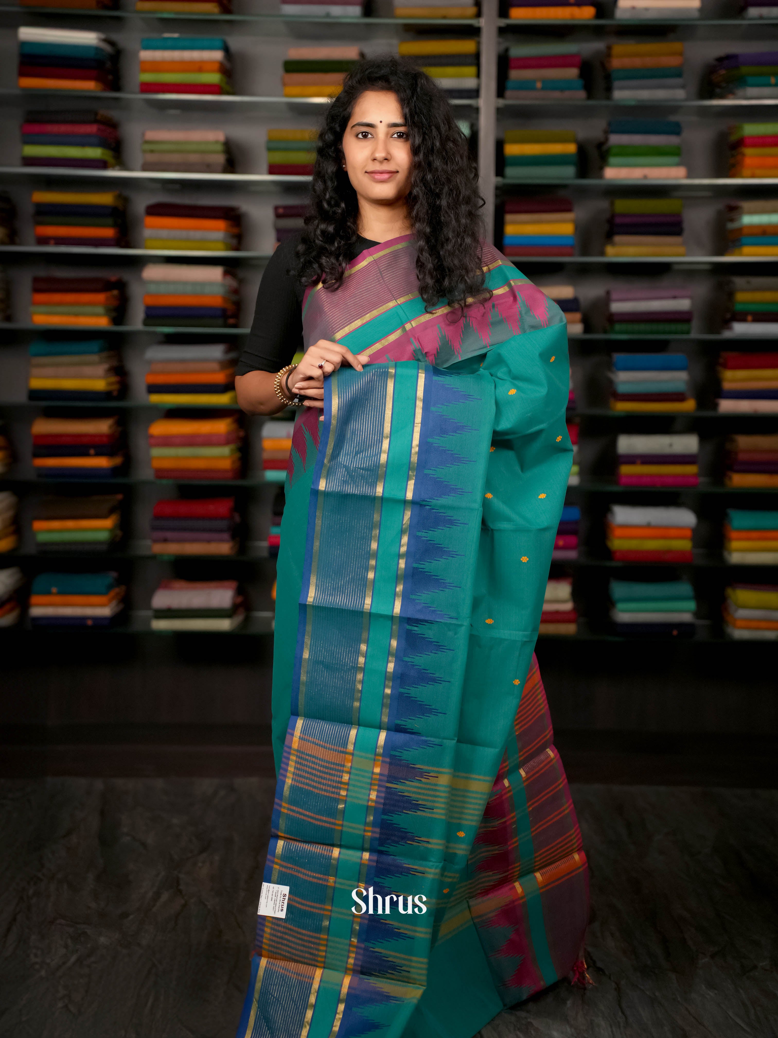 CFS21105 - Chettinad Cotton Saree - Shop on ShrusEternity.com