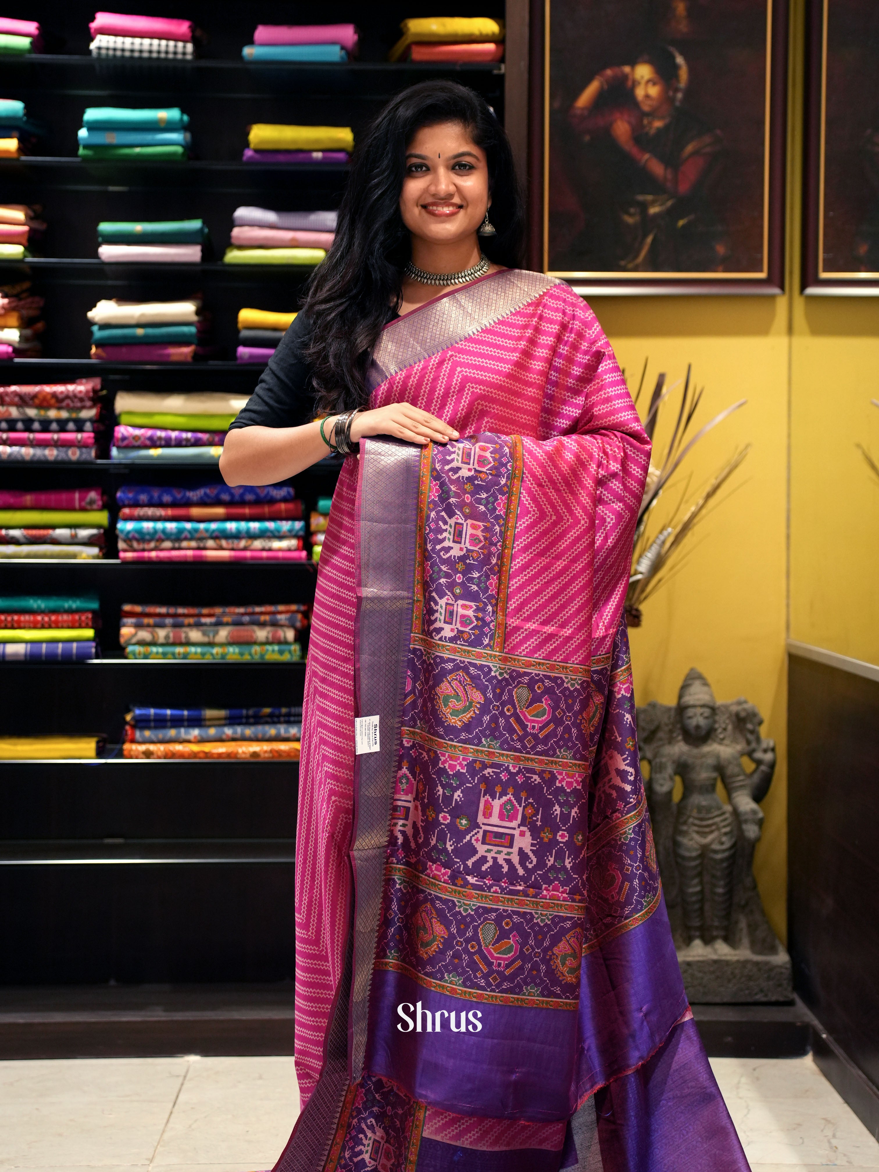 Pink & Purple - Semi Patola - Shop on ShrusEternity.com