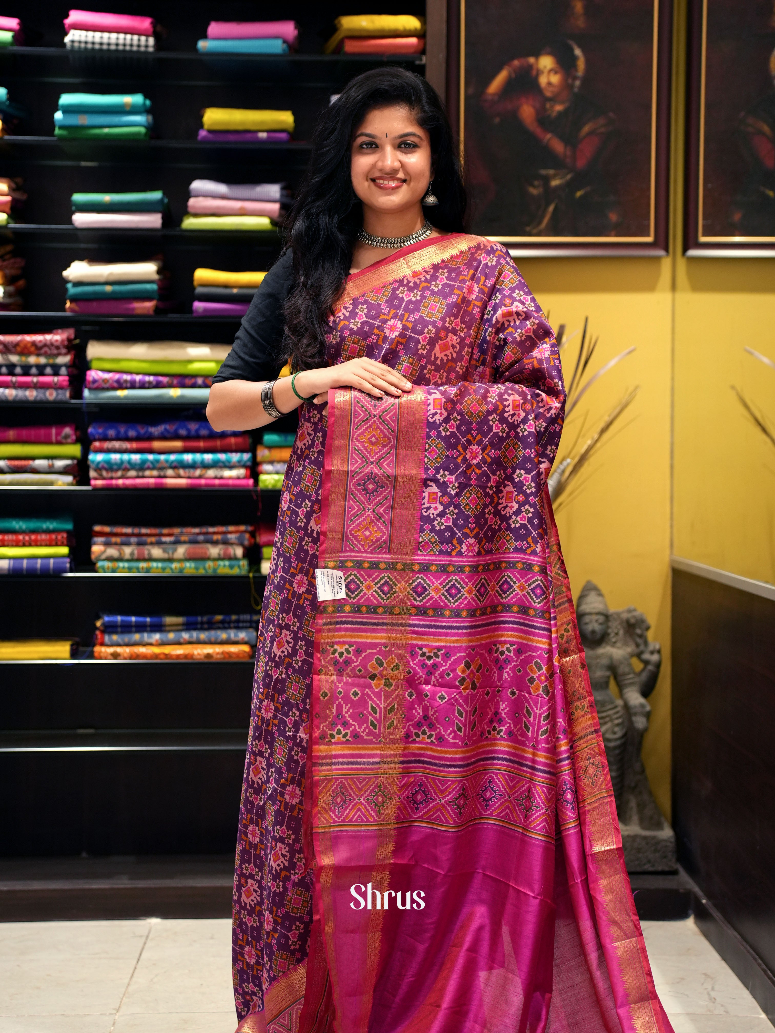 Purple & Pink - Semi Patola - Shop on ShrusEternity.com