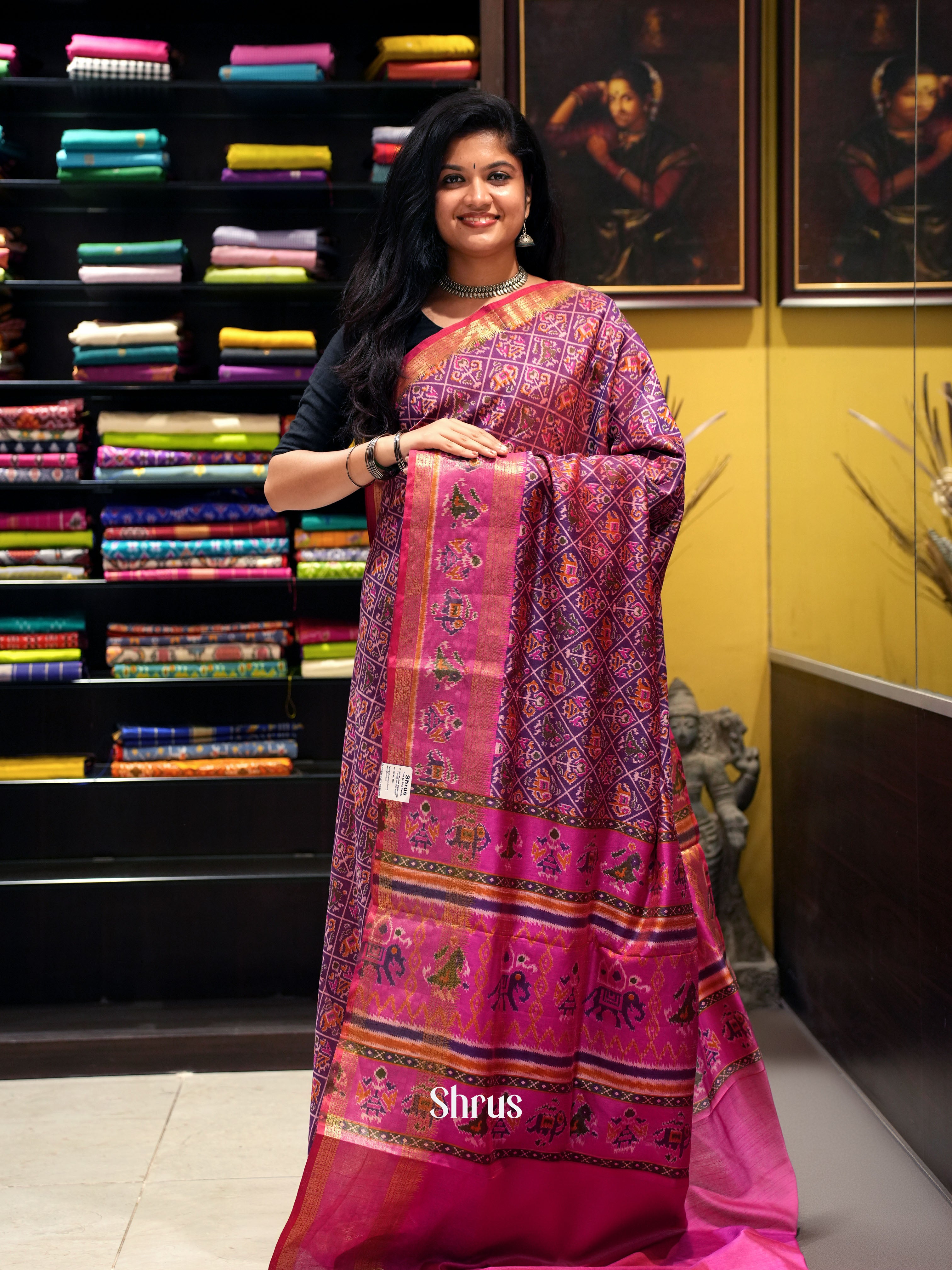 Purple & Pink - Semi Patola - Shop on ShrusEternity.com