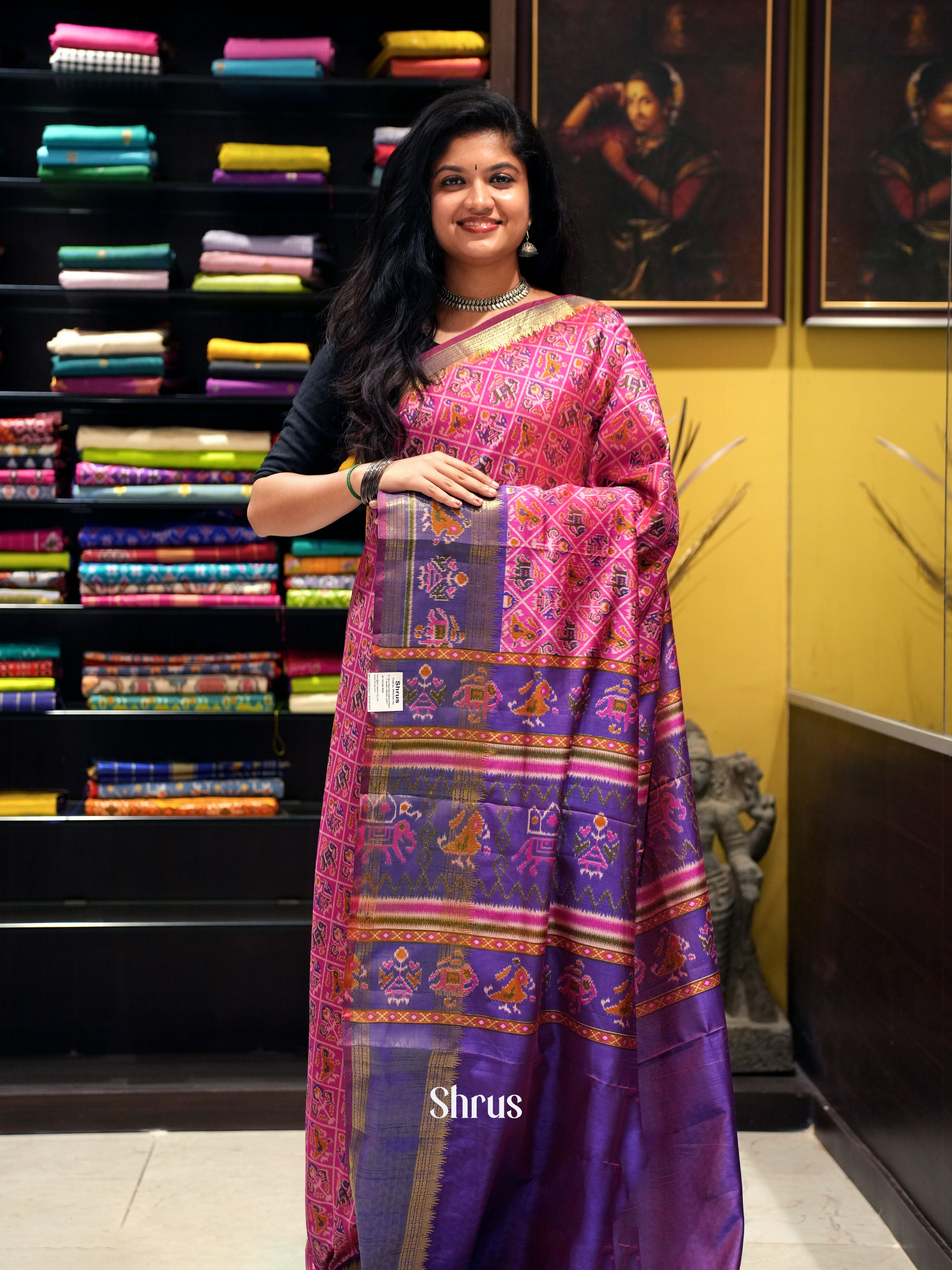 Pink & Purple - Semi Patola - Shop on ShrusEternity.com
