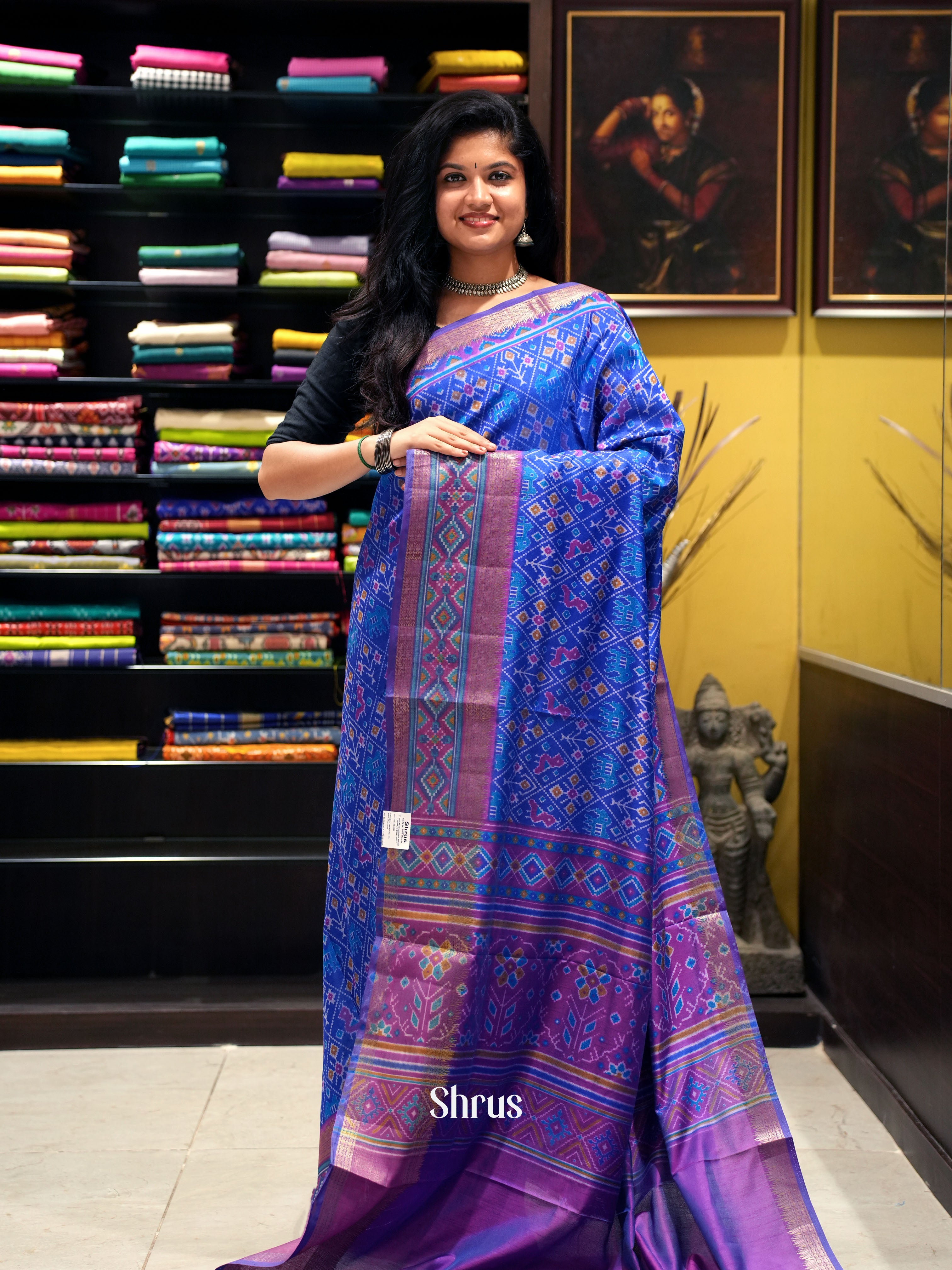 Blue & Purple - Semi Patola - Shop on ShrusEternity.com