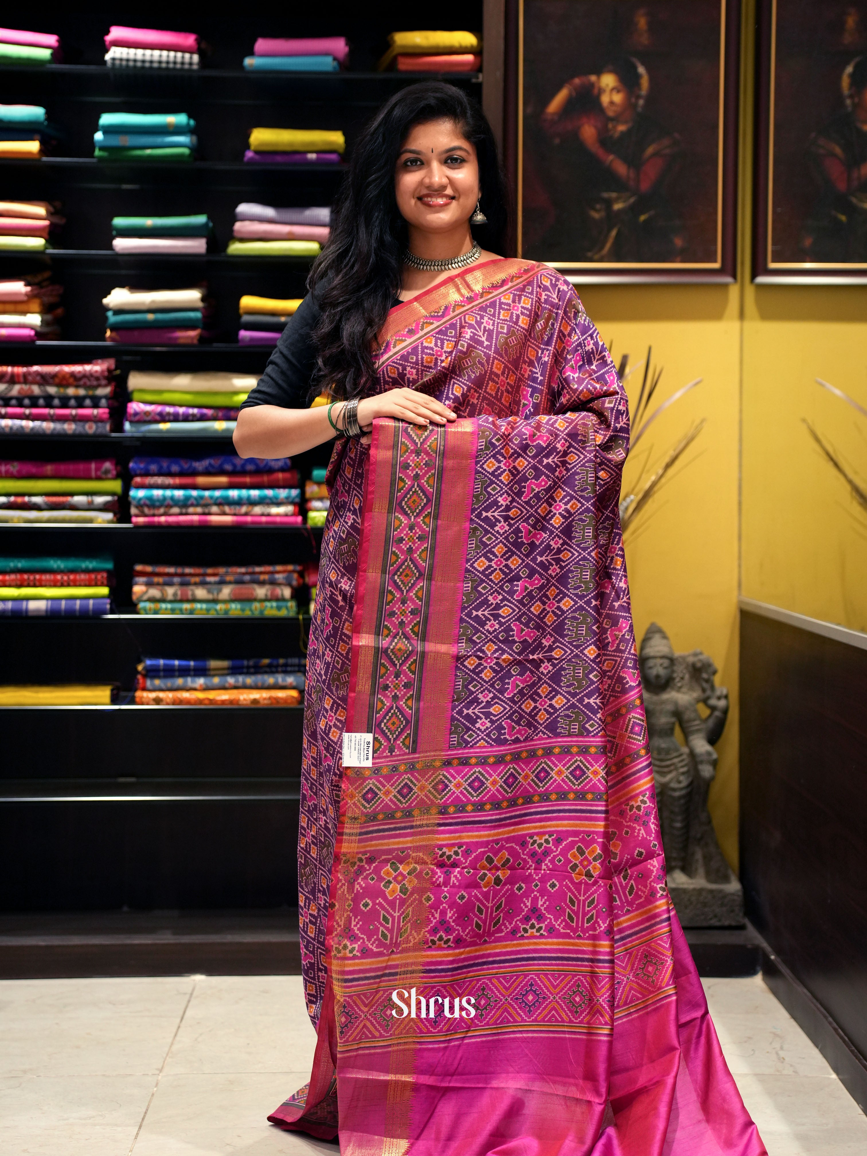 Purple & Pink - Semi Patola - Shop on ShrusEternity.com