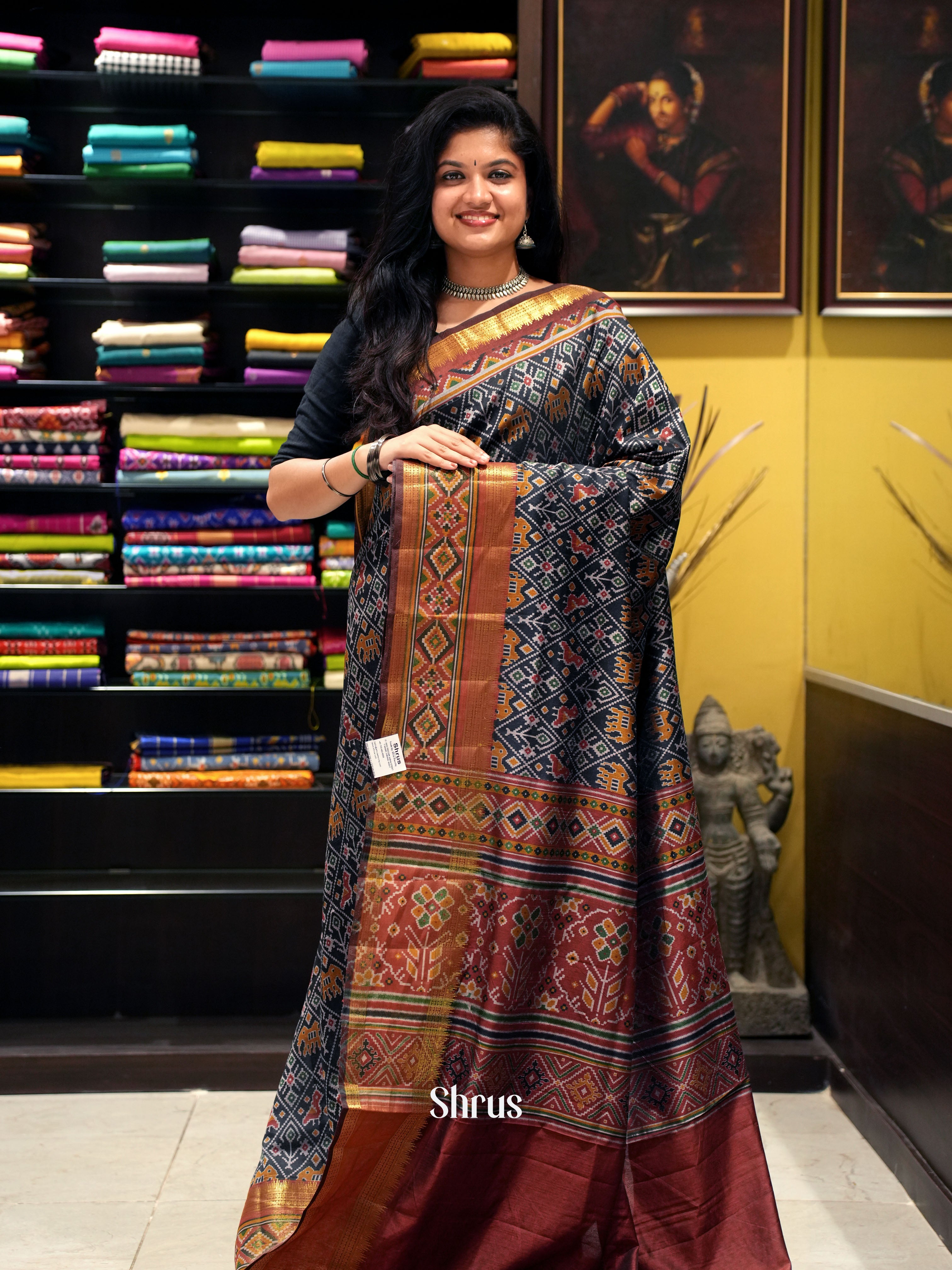 Black & Brown - Semi Patola - Shop on ShrusEternity.com