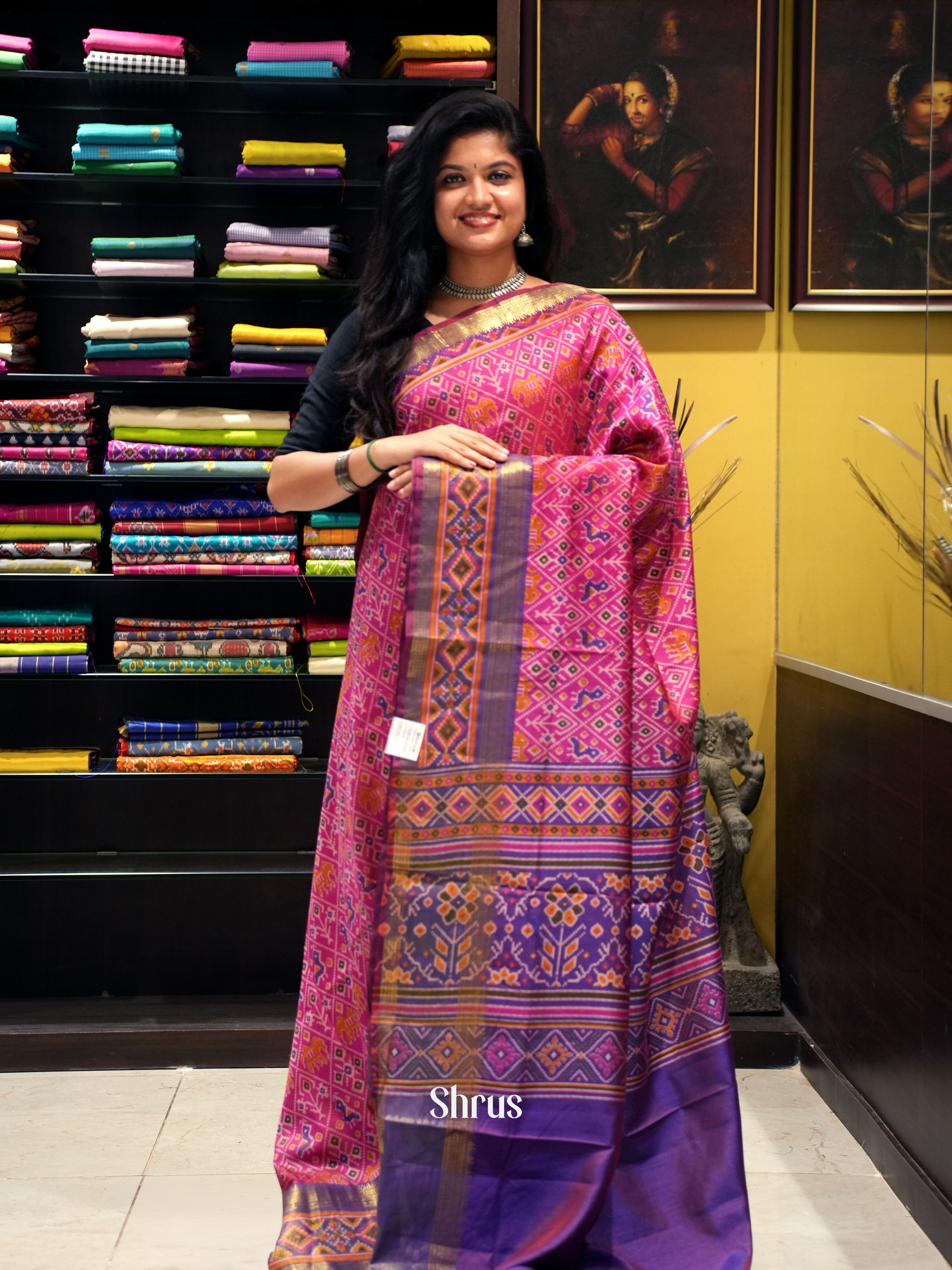 Pink & Purple - Semi Patola - Shop on ShrusEternity.com