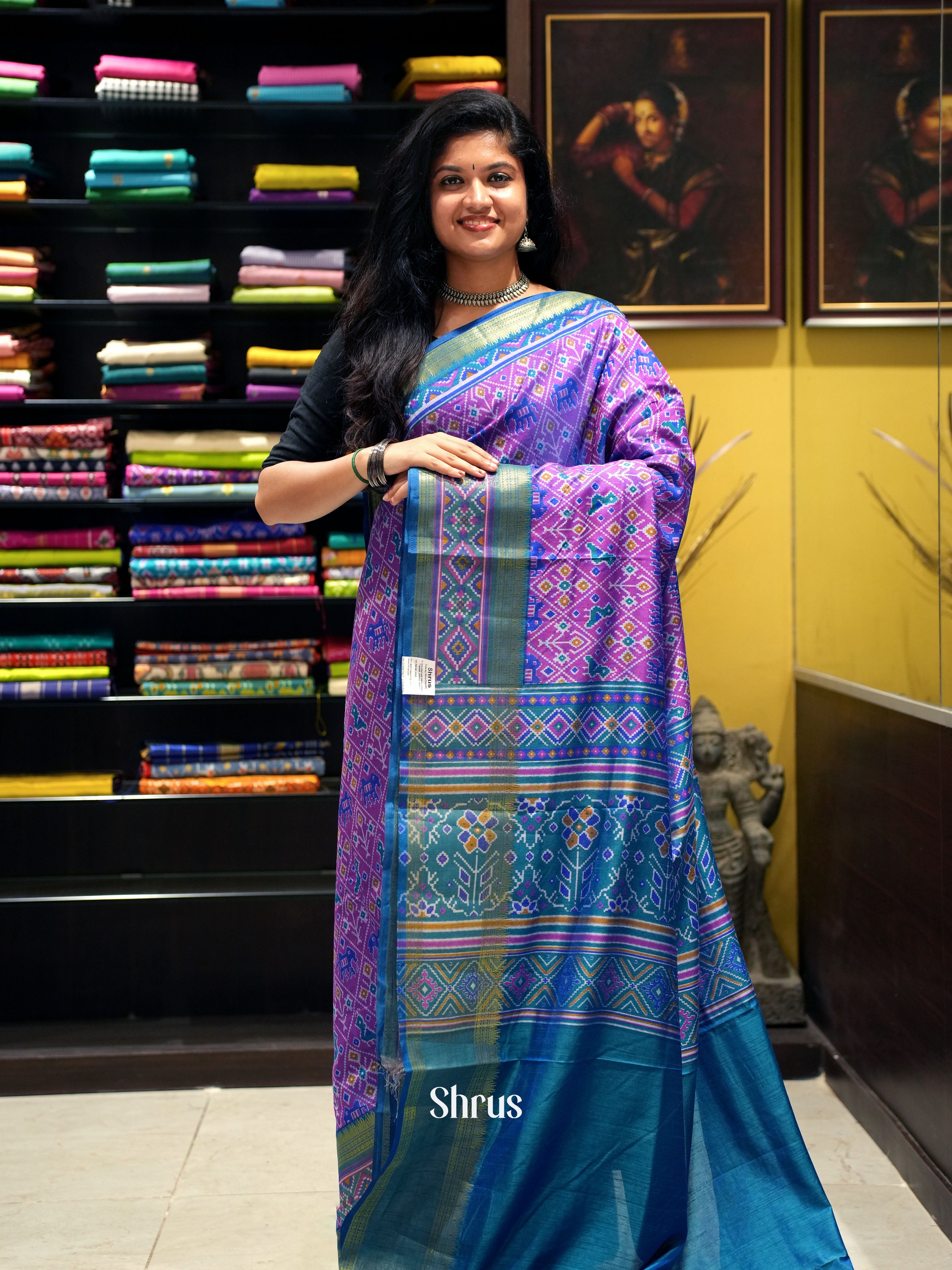 Purple & Blue - Semi Patola - Shop on ShrusEternity.com