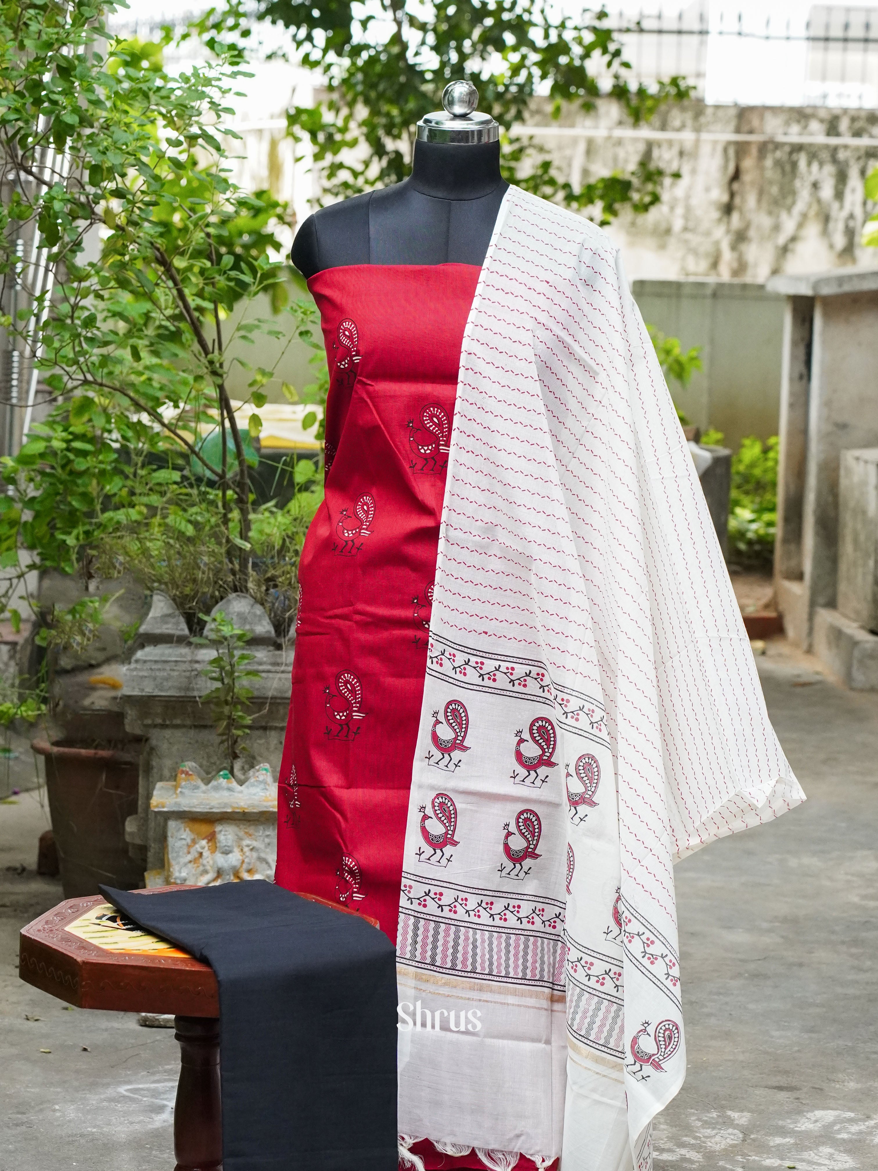 CFS24015- Cotton salwar - Shop on ShrusEternity.com