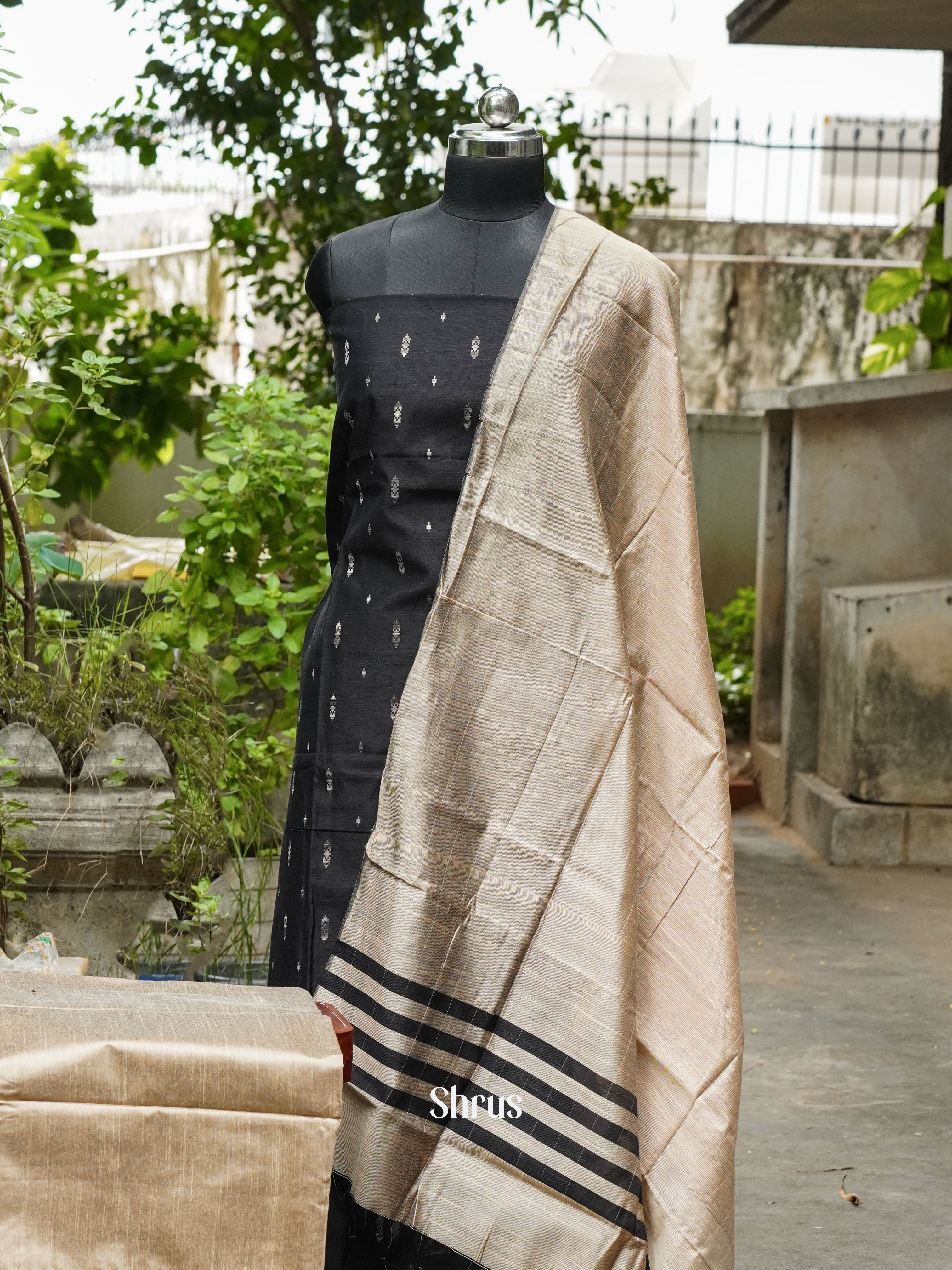 Black & Beige - Cotton salwar - Shop on ShrusEternity.com