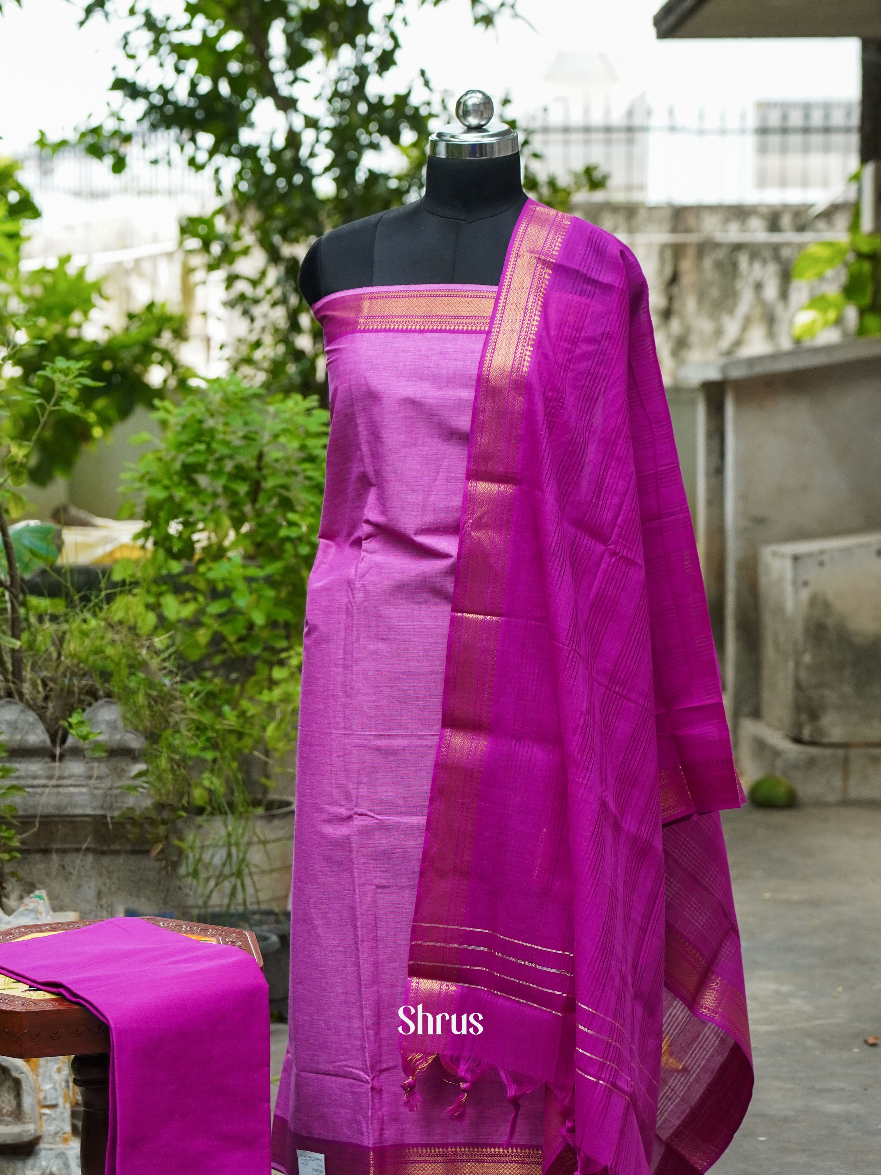 CFS24050- Cotton salwar - Shop on ShrusEternity.com