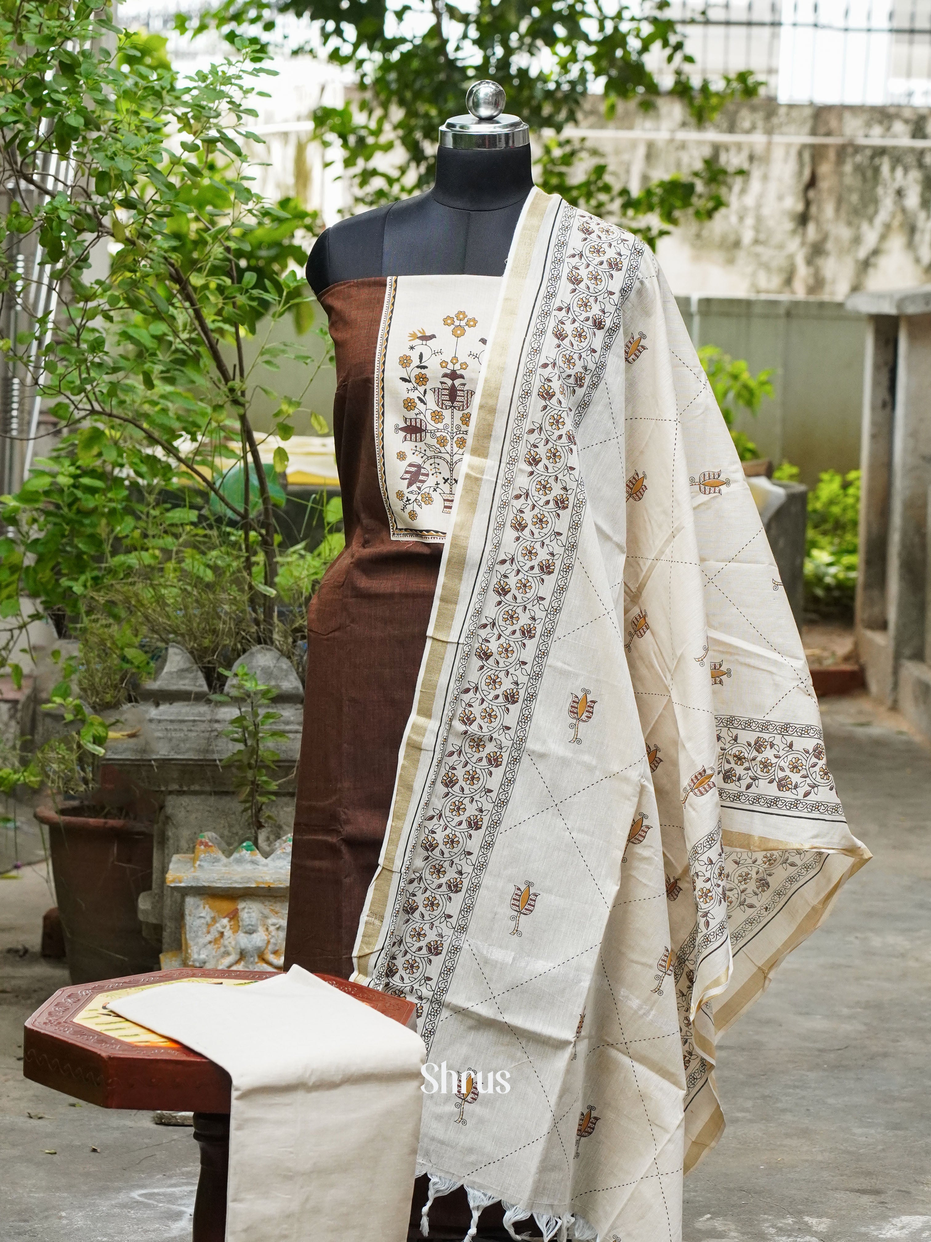 CFS24069- Cotton salwar - Shop on ShrusEternity.com