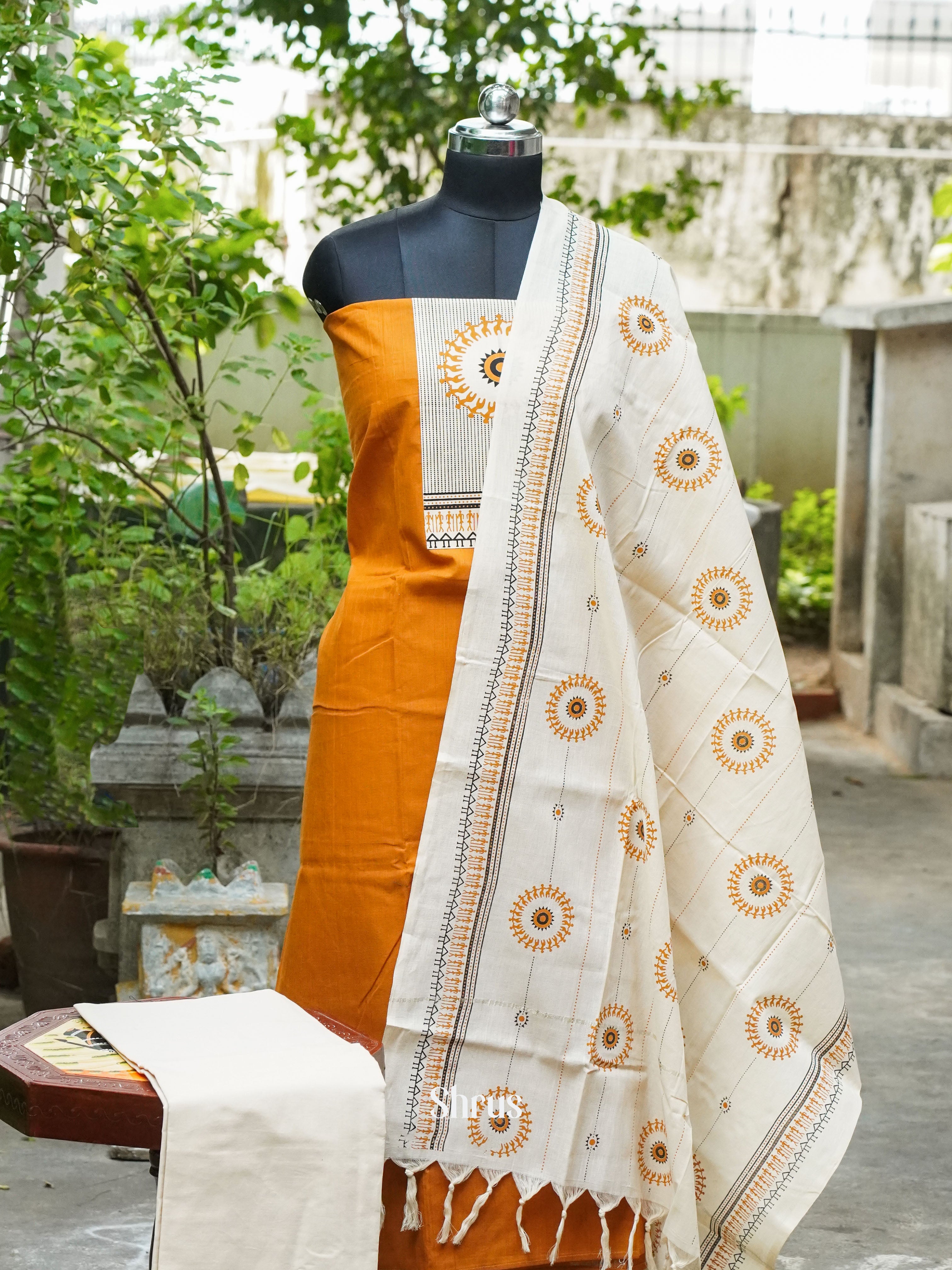 CFS24072- Cotton salwar - Shop on ShrusEternity.com