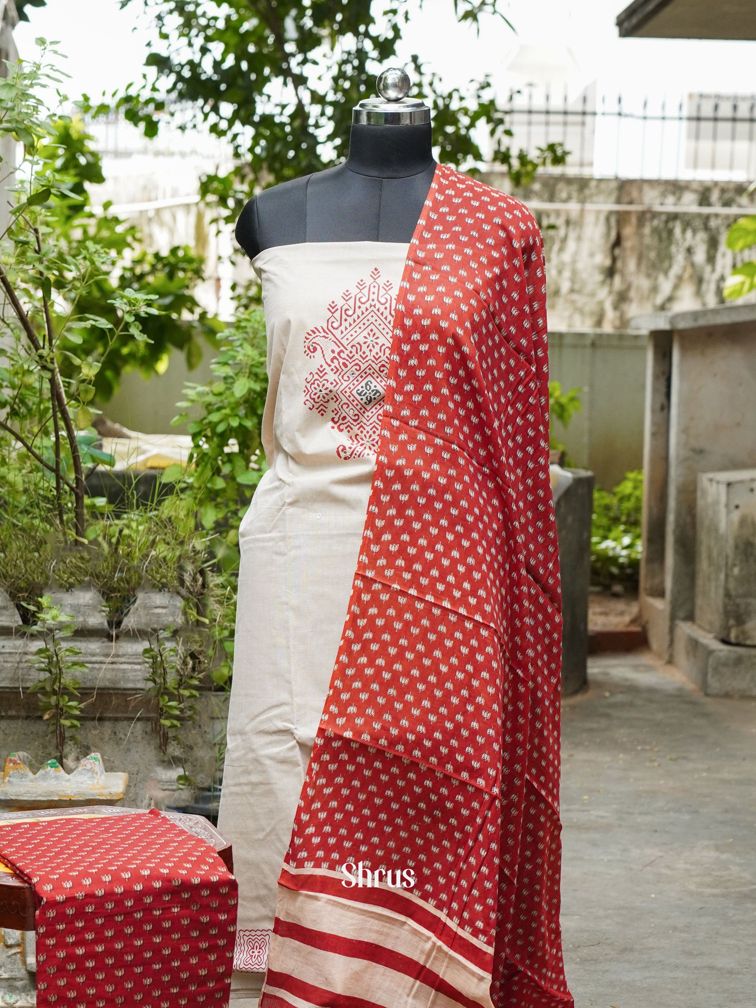 CFS24090 - Cotton salwar - Shop on ShrusEternity.com