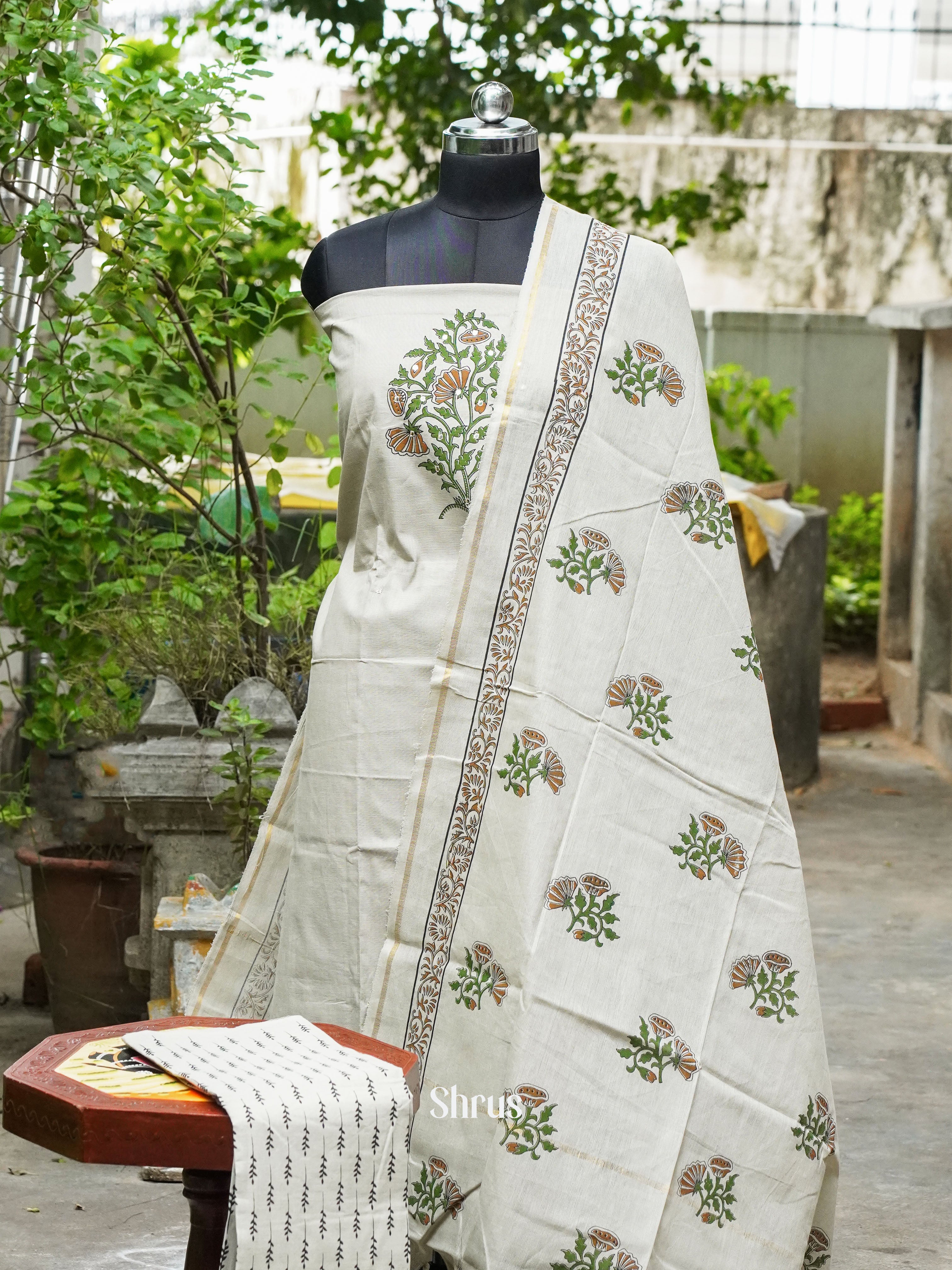 White - Cotton salwar - Shop on ShrusEternity.com